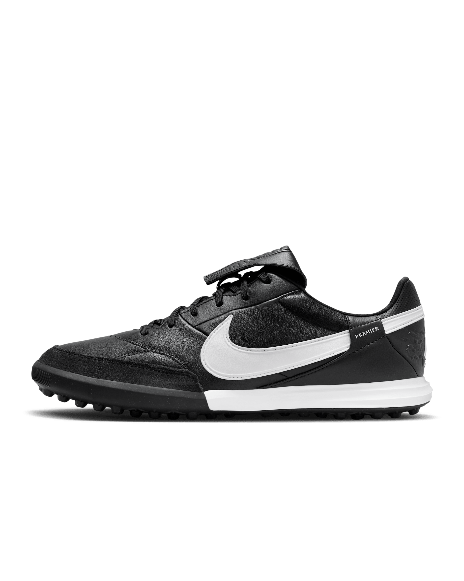 Nike Premier 3 TF fotballsko med lav profil - Svart/Hvit