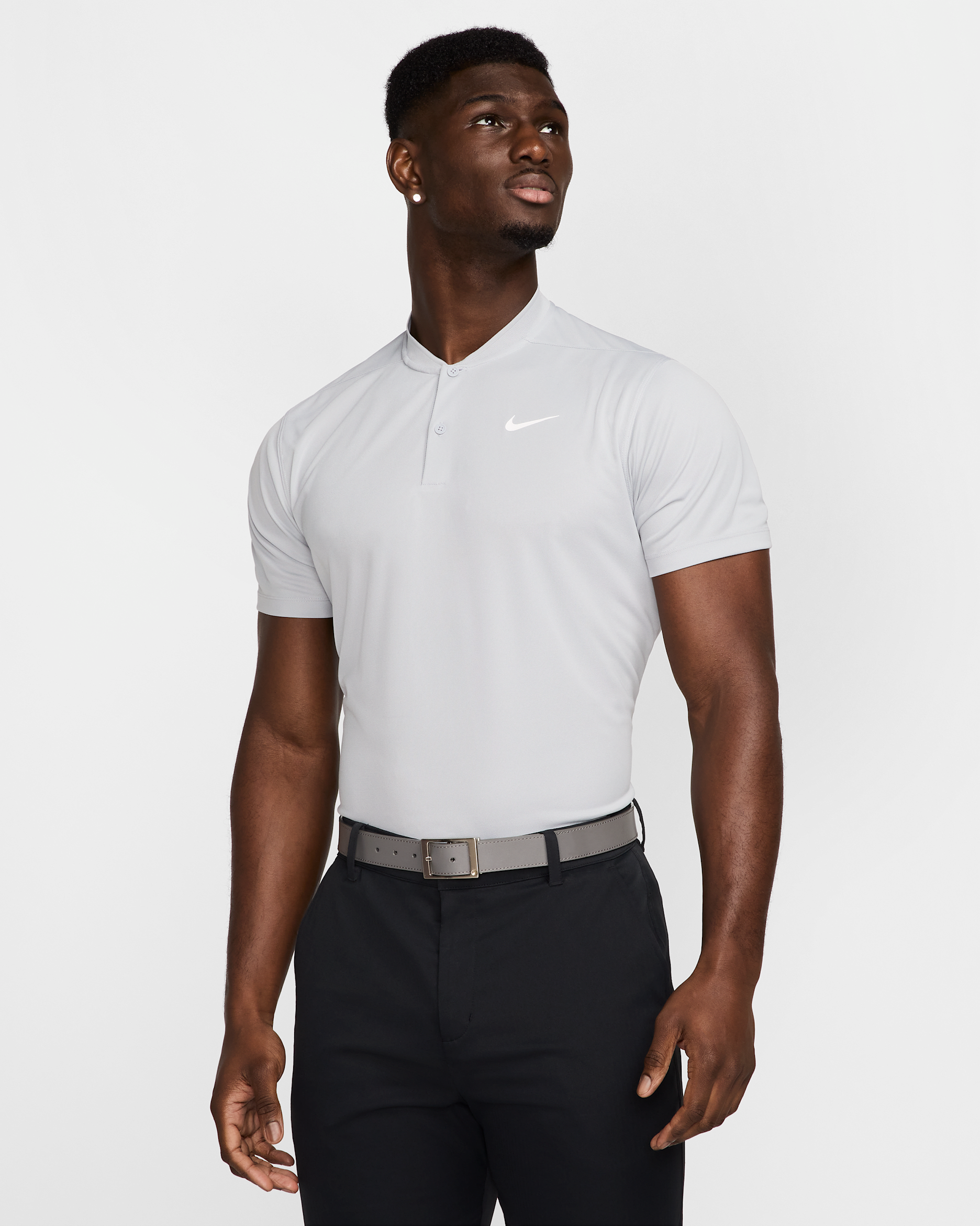 Nike Dri-FIT Victory Men's Golf Polo - Wolf Grey/White