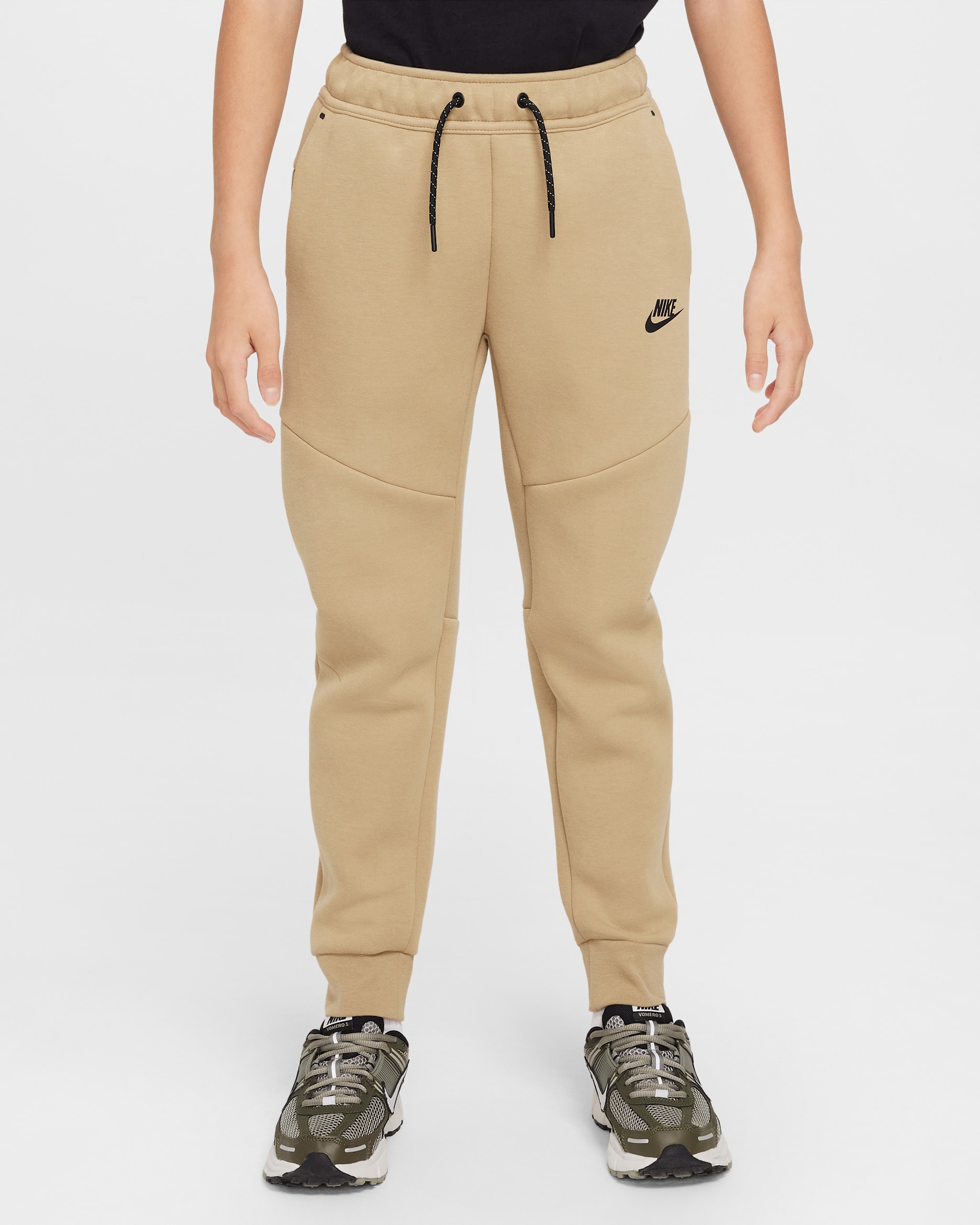 Nike Sportswear Tech Fleece Older Kids' Joggers - Parachute Beige/Parachute Beige/Black/Black