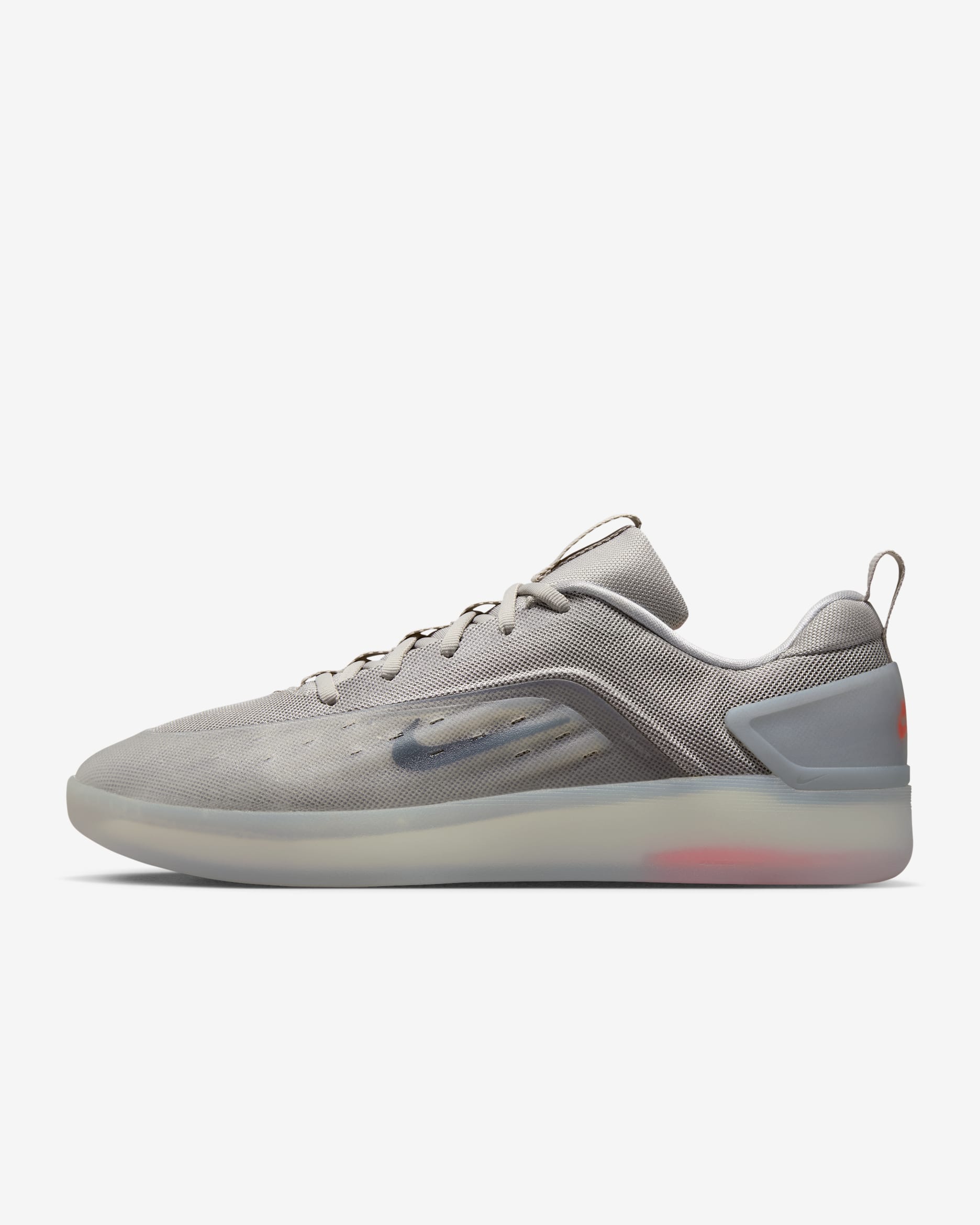 Nike SB Zoom Nyjah 4 Skate Shoes - College Grey/Light Silver/Bright Crimson/Mink Brown