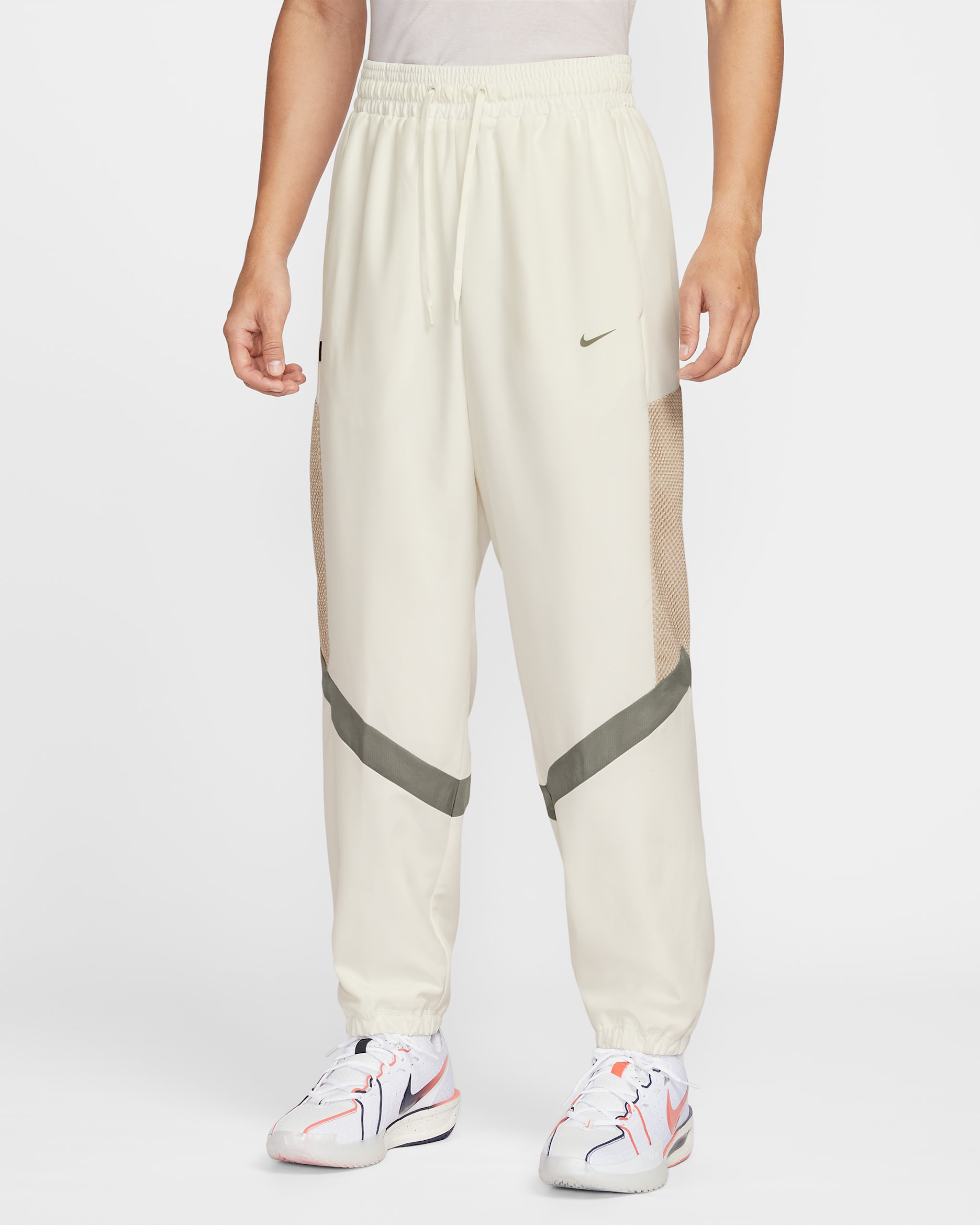 나이키 아이콘 남성 우븐 농구 팬츠 - 세일/크림 II/다크 스투코/다크 스투코