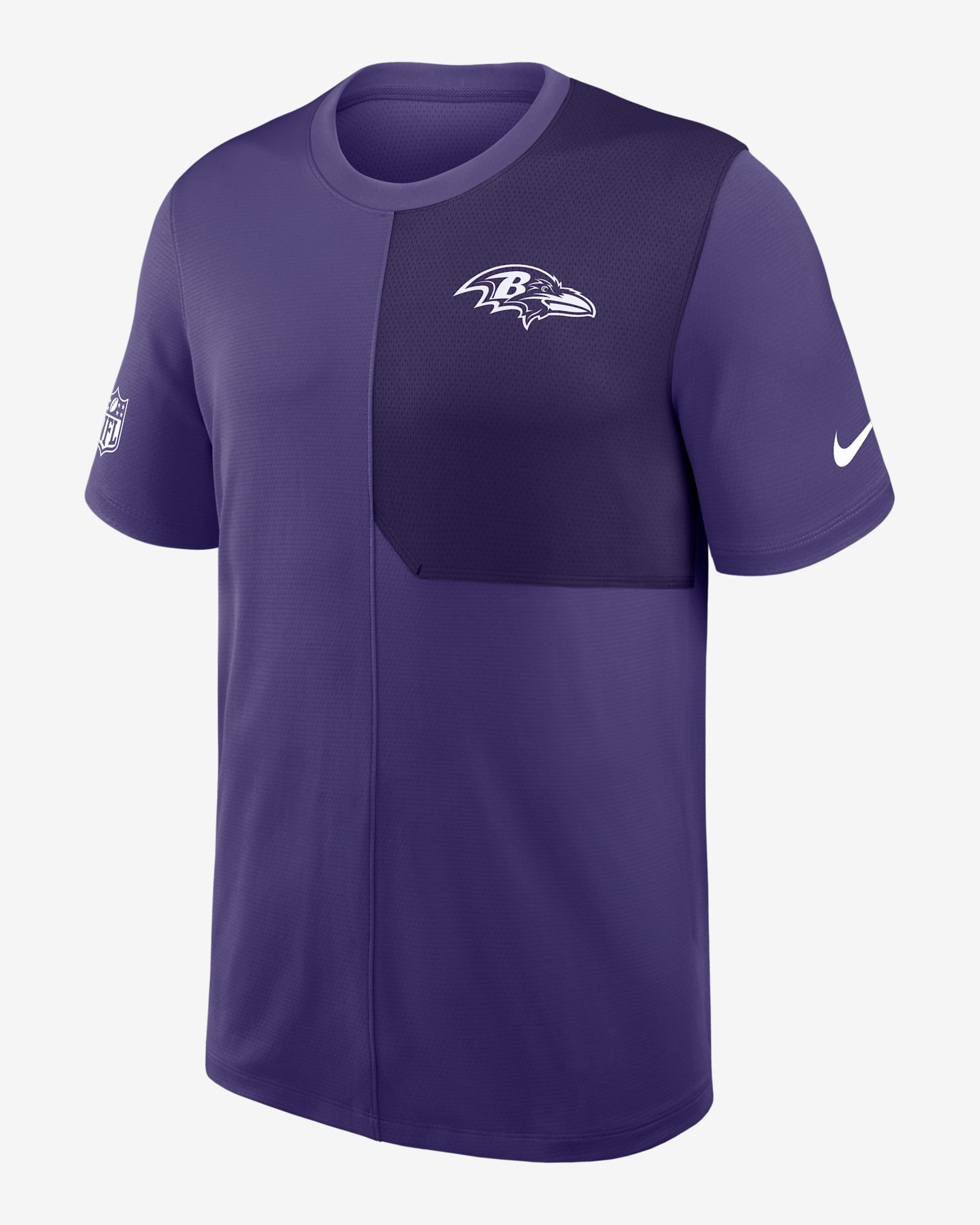 Baltimore Ravens Sideline Coach Men's Nike Dri-FIT NFL Top - Purple