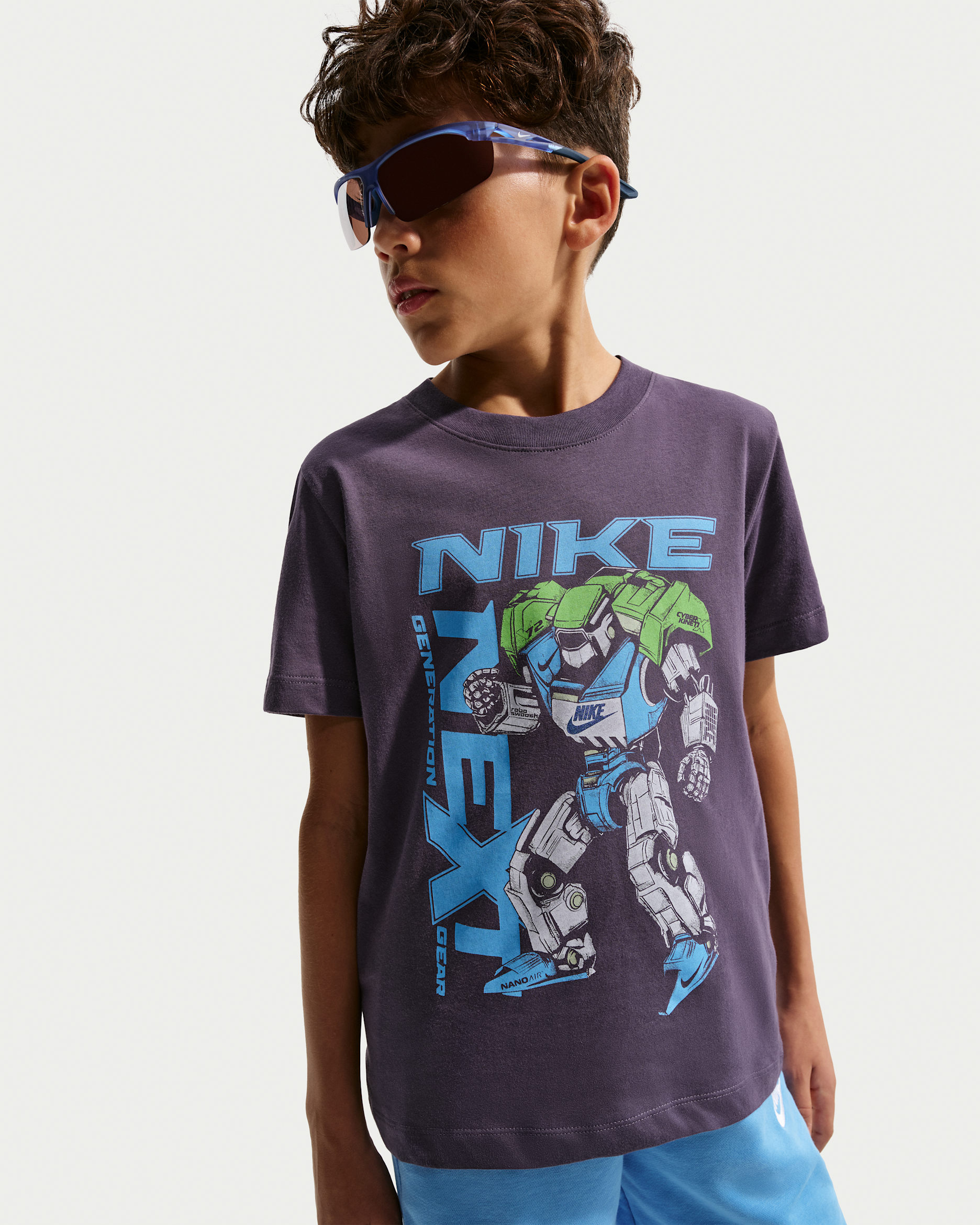 Nike Sportswear Big Kids' T-Shirt - Dark Raisin