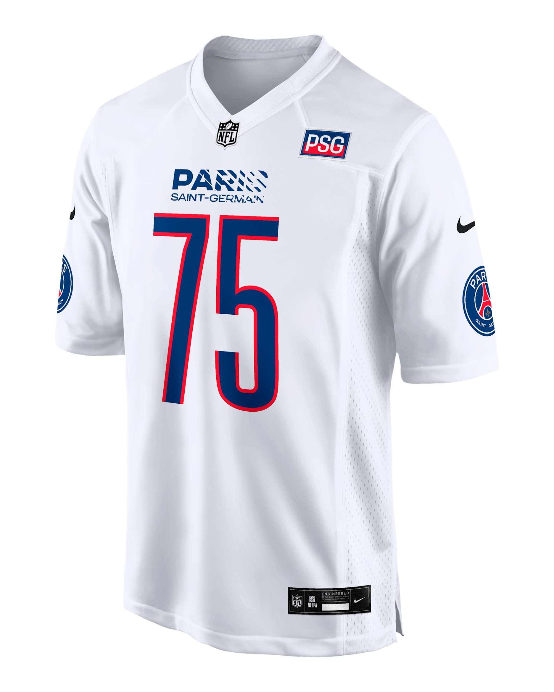 Paris Saint-Germain 2025 Men's Nike NFL Game Jersey - White