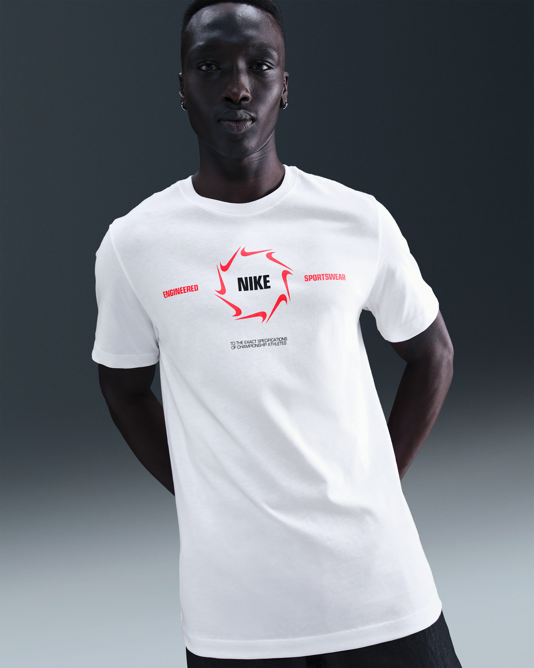 Nike Sportswear Camiseta - Hombre - Blanco/Negro