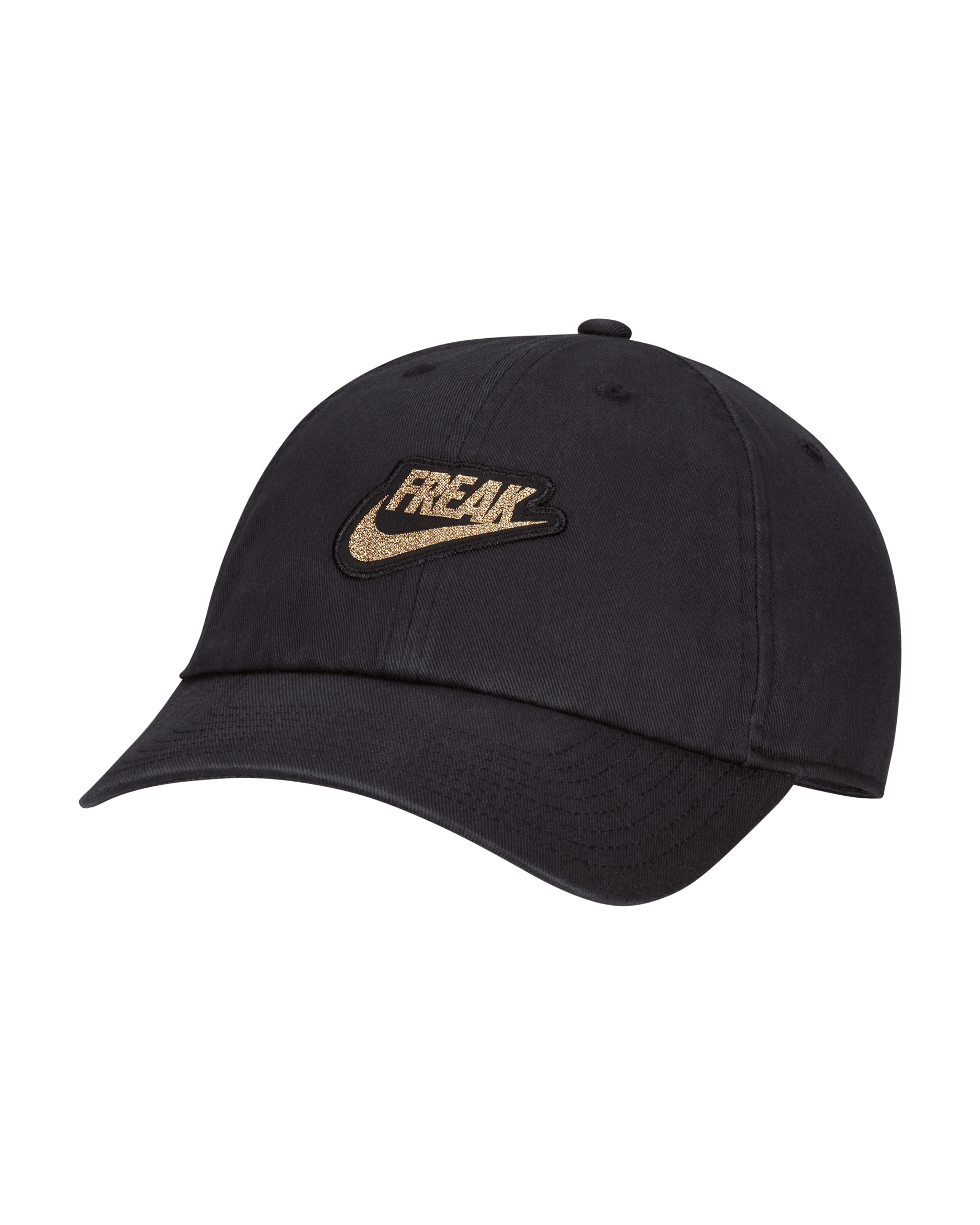 Nike Dri-FIT Giannis Heritage86 Basketball Cap - Black/Black/Dark Smoke Grey/Metallic Gold