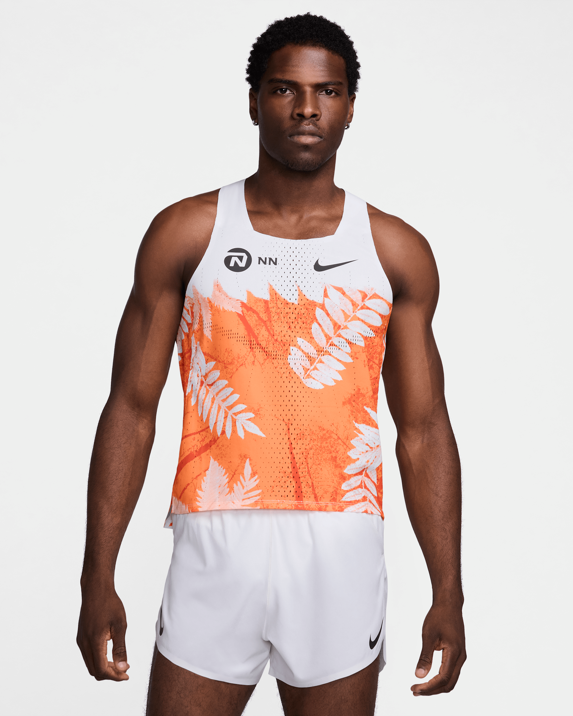 Nike AeroSwift NN Men's Dri-FIT ADV Running Vest - Total Orange/White/Black