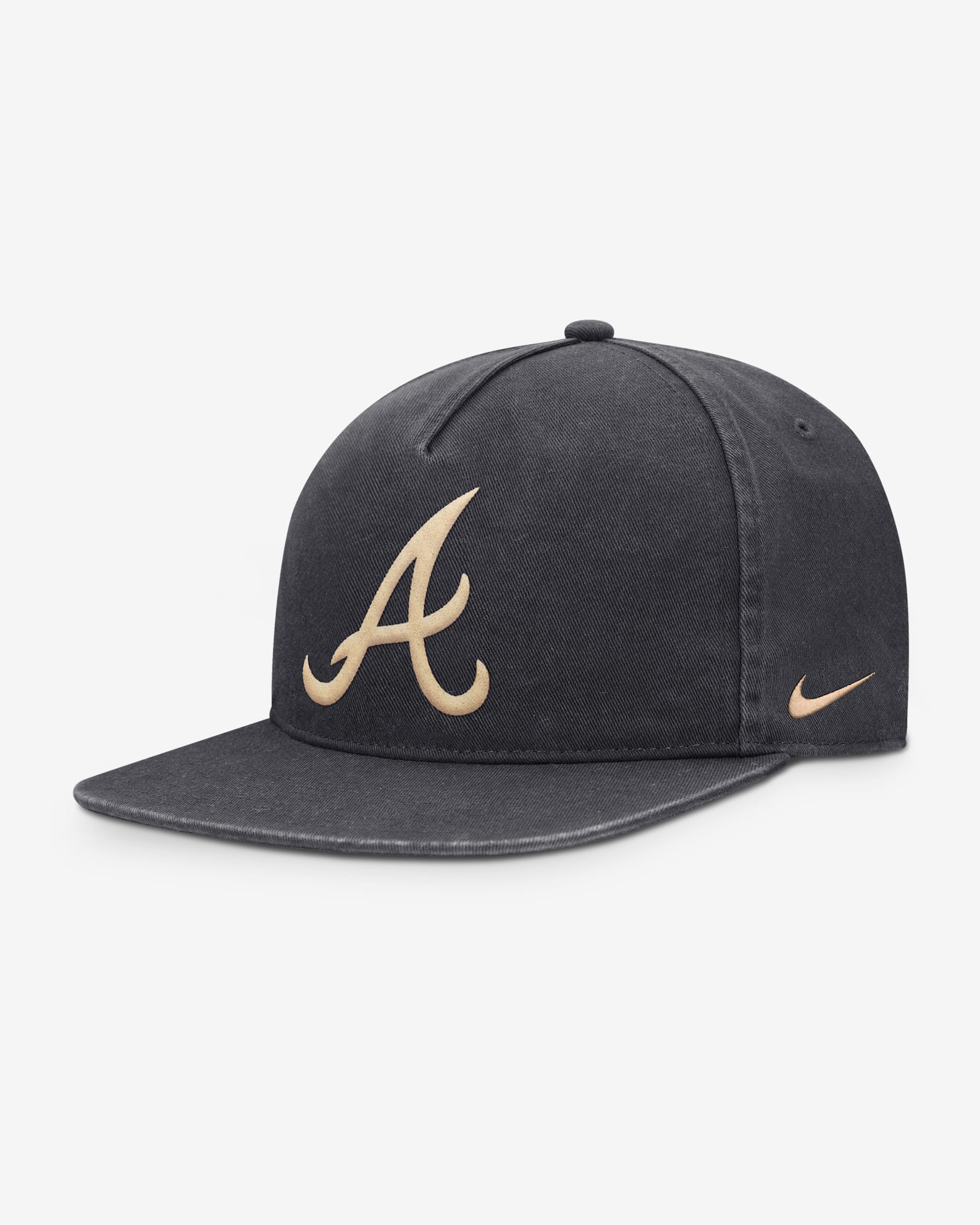 Atlanta Braves Pro Men's Nike MLB Adjustable Hat - Anthracite