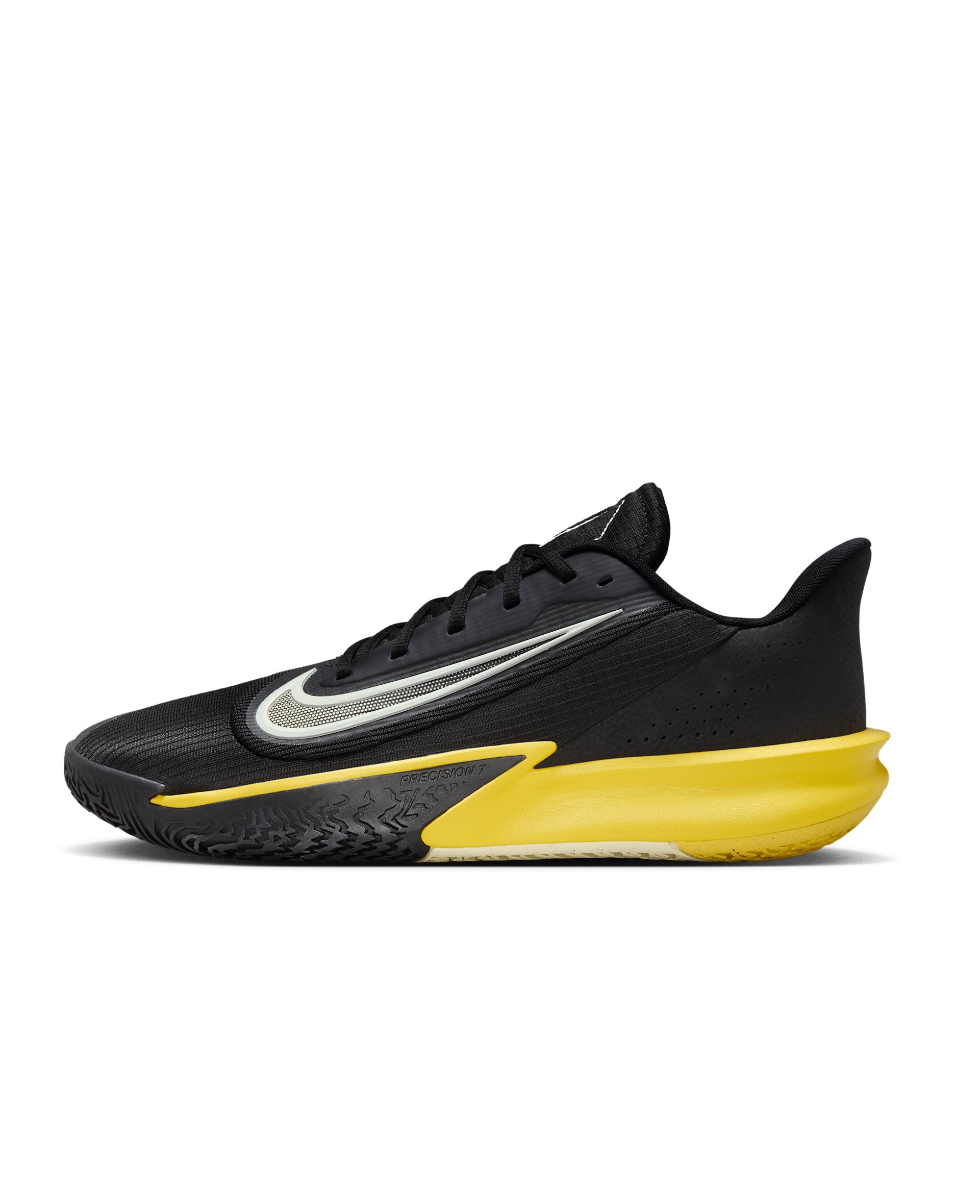 Nike Precision 7 Basketball Shoes - Black/Lightning/Coconut Milk