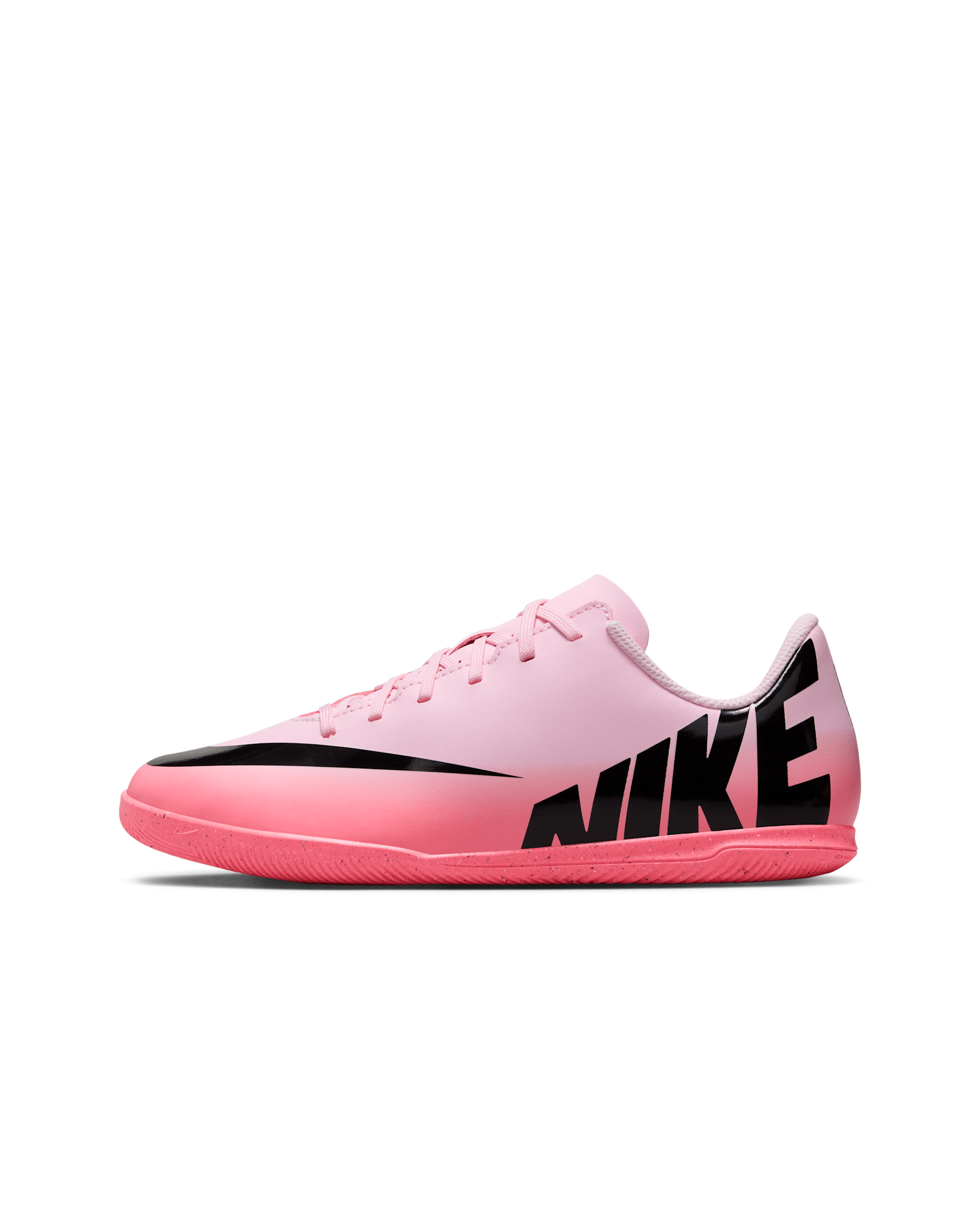 Nike Jr. Mercurial Vapor 15 Club Younger/Older Kids' IC Low-Top Football Shoes - Pink Foam/Black