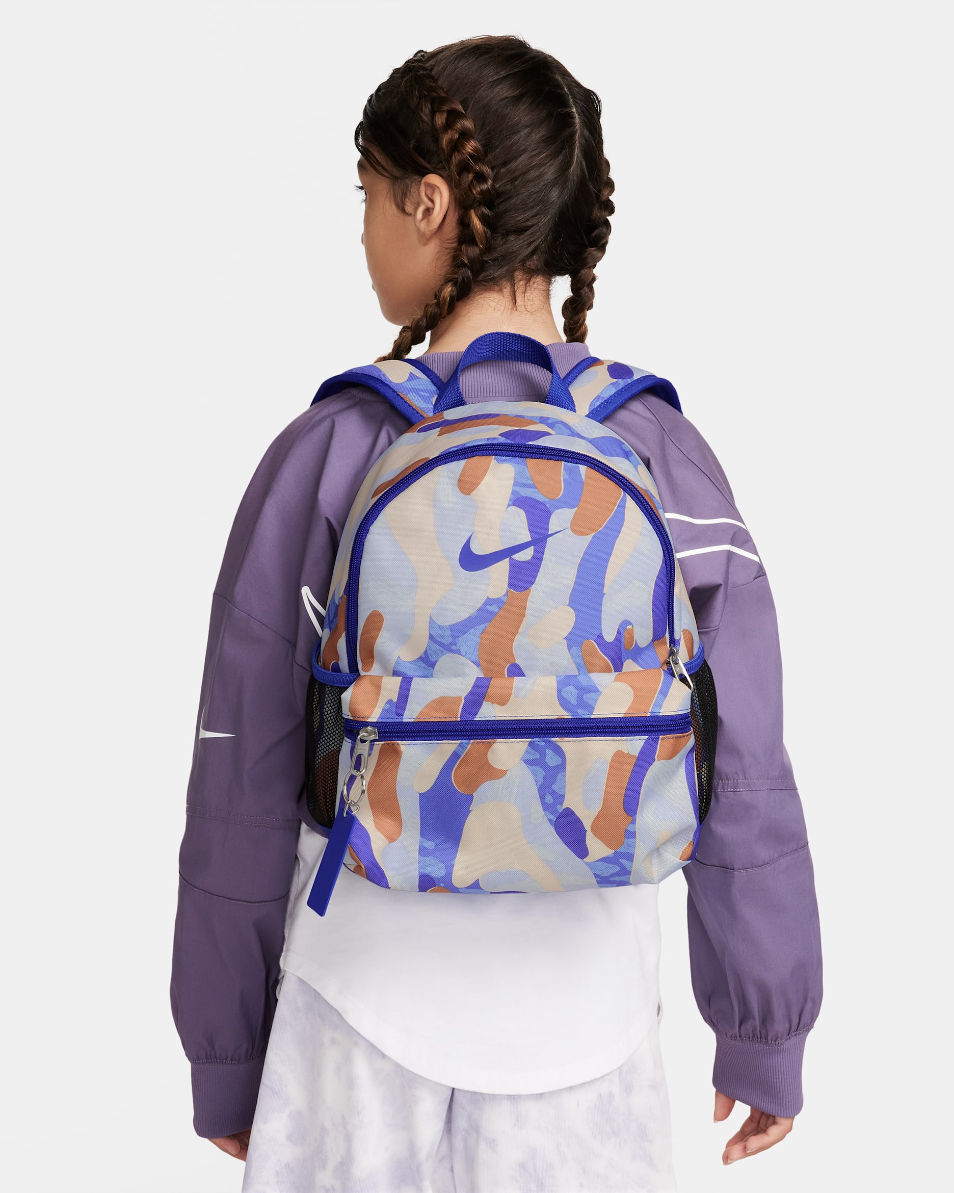 Nike Brasilia JDI 兒童迷你背包 (11 公升) - Game Royal/Guava Ice/Game Royal
