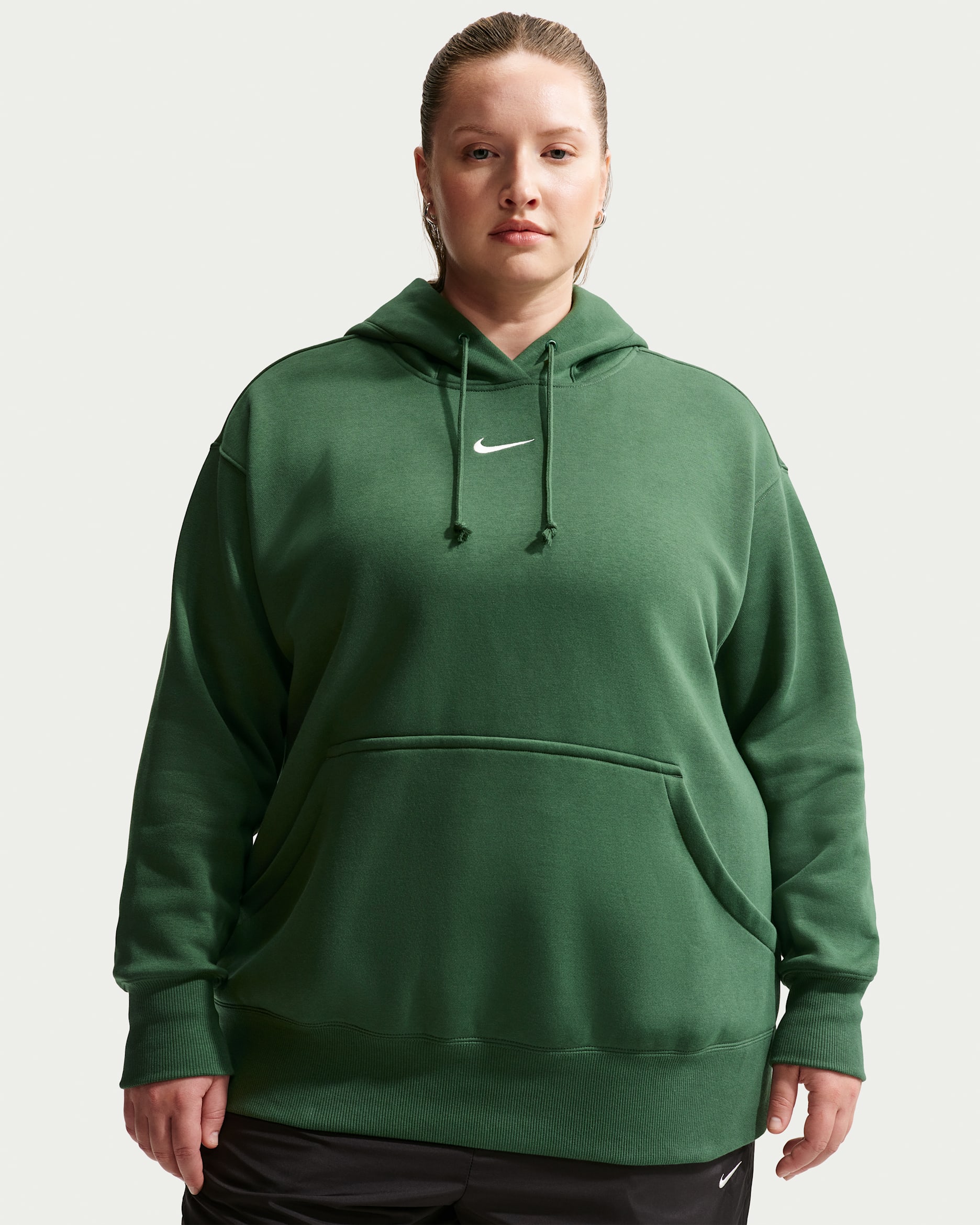 Nike Sportswear Phoenix Fleece oversized hoodie voor dames (Plus Size) - Fir/Sail