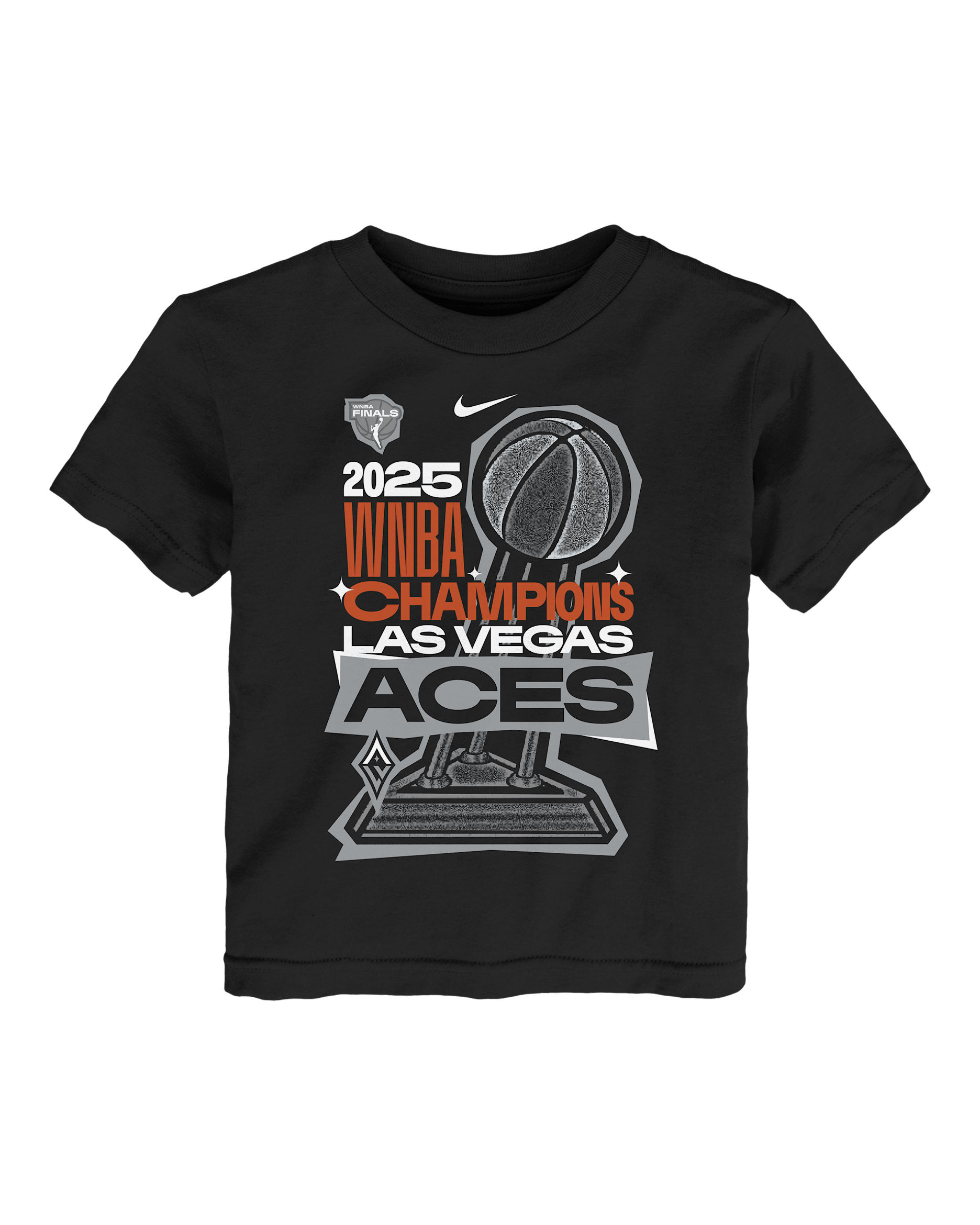 Playera de vestidores Nike de la WNBA infantil Las Vegas Aces - Negro