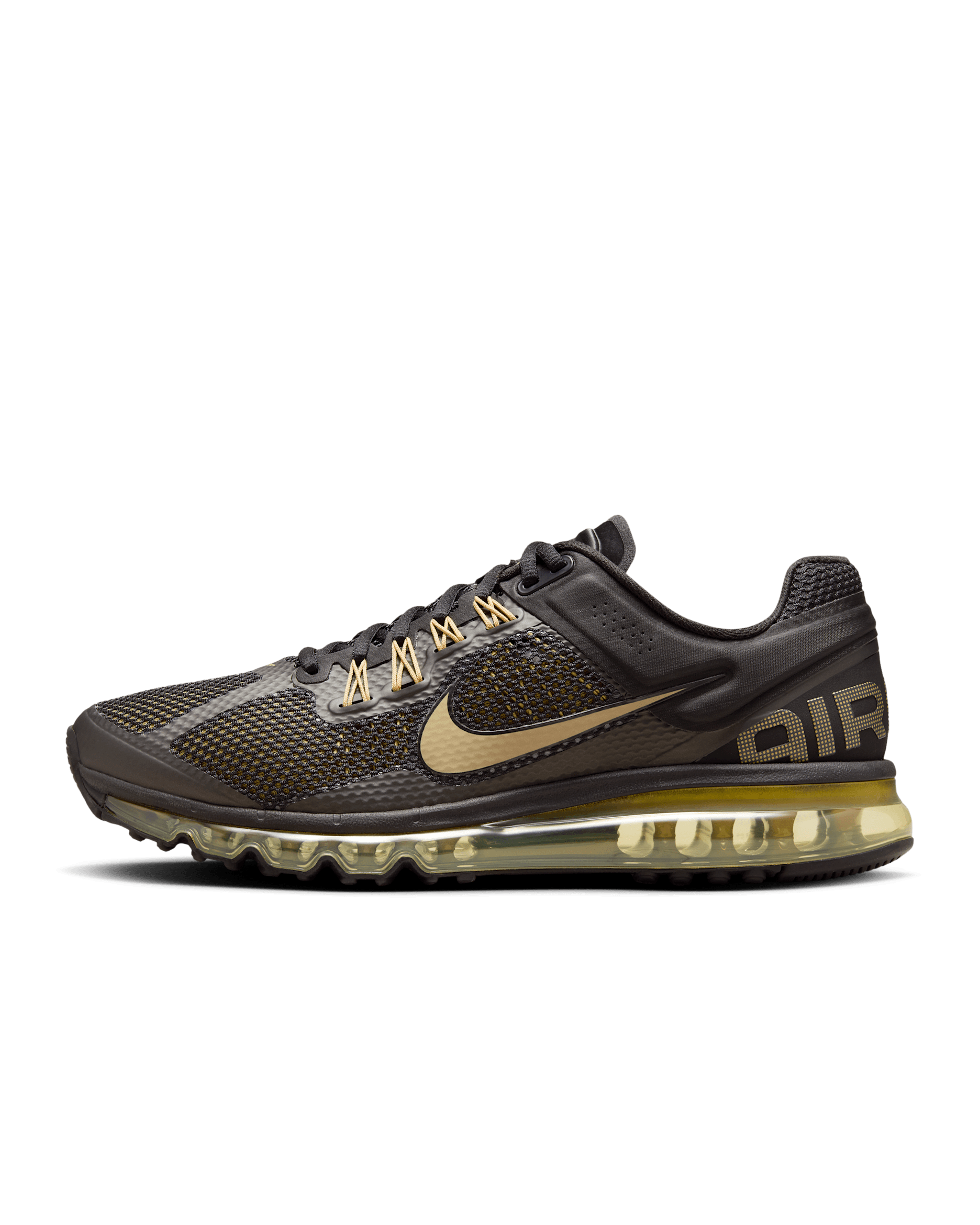Nike Air Max 2013 Men's Shoes - Black/Flat Gold/Metallic Gold