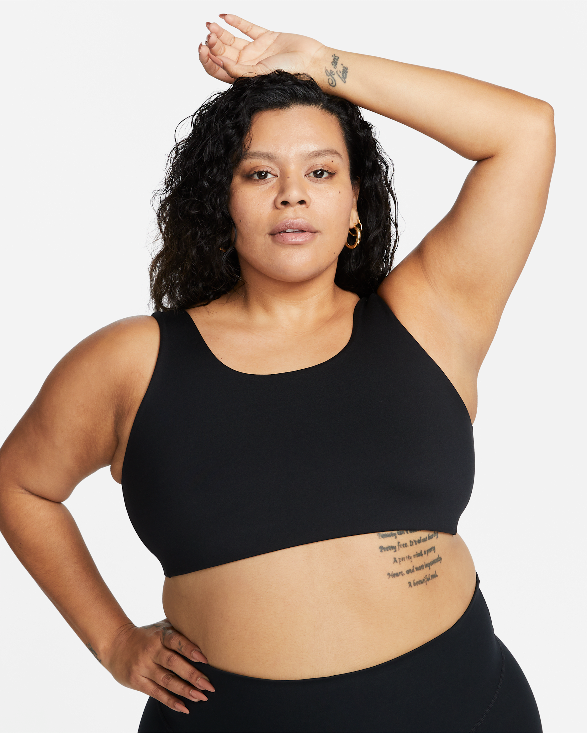 Nike Alate All U Women's Light-Support Lightly Lined U-Neck Sports Bra (Plus Size) - Black