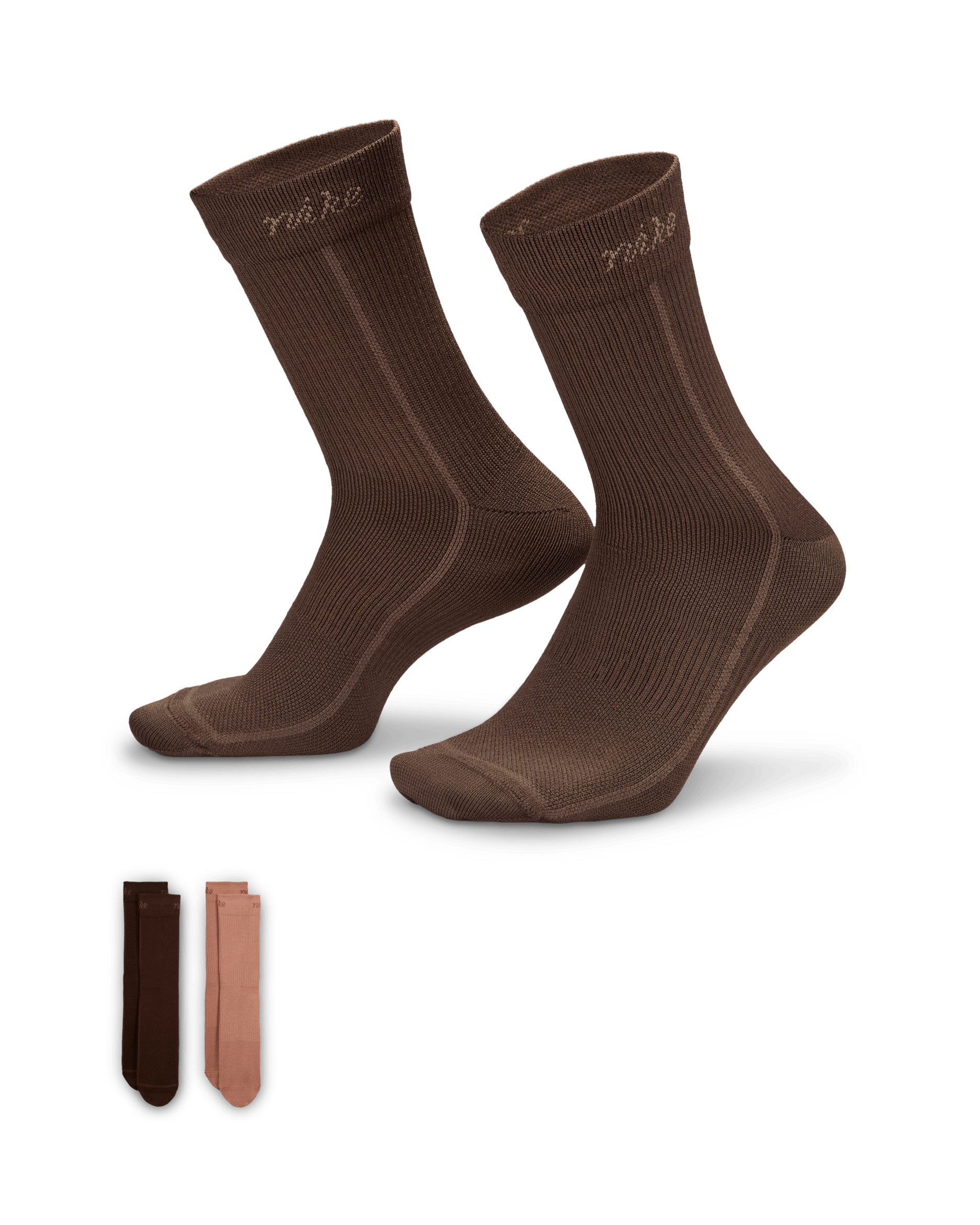 Nike Everyday Plus leichte Crew-Socken (Damen, 2 Paar) - Multi-Color