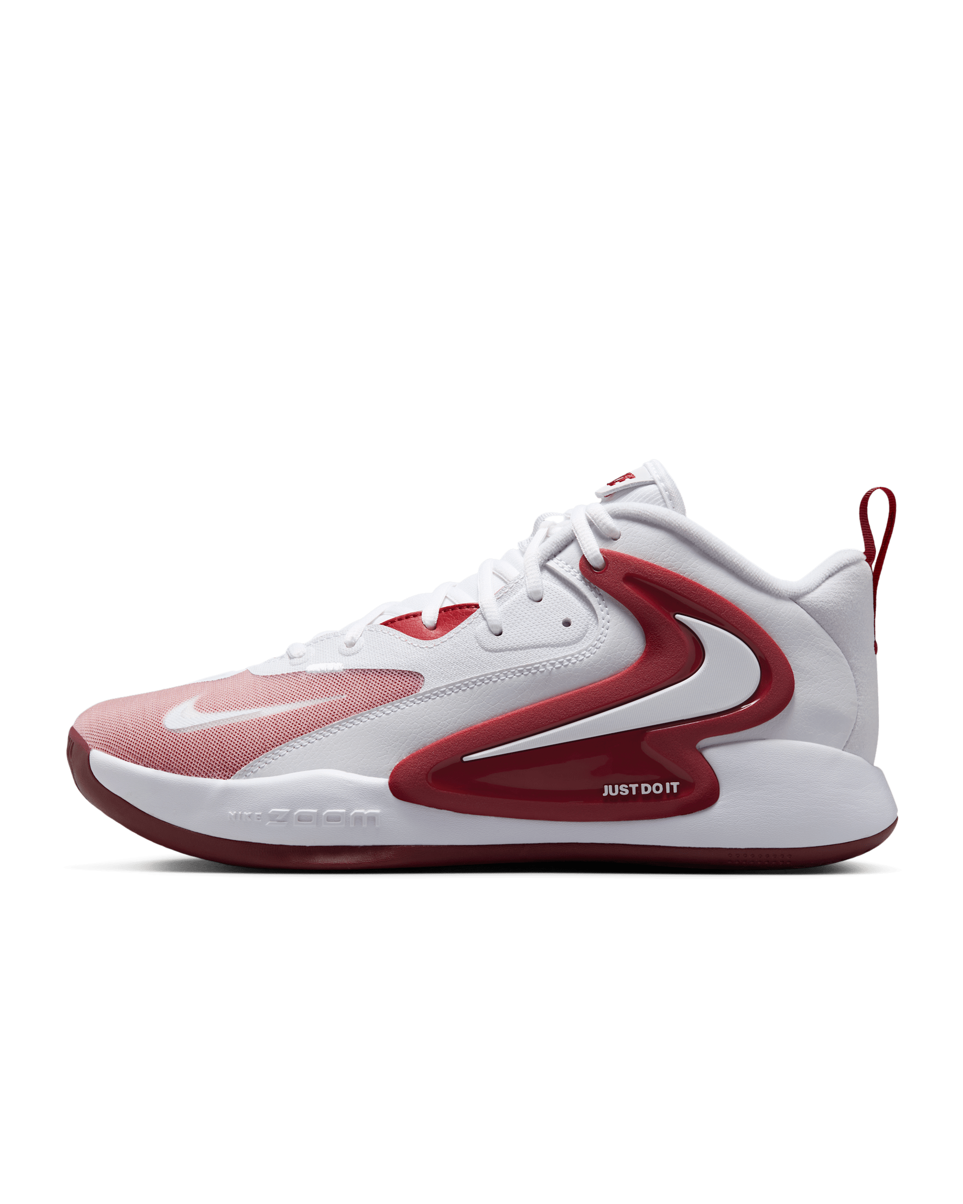 Nike HyperSet 2 Indoor Court Shoes - White/Team Crimson/White