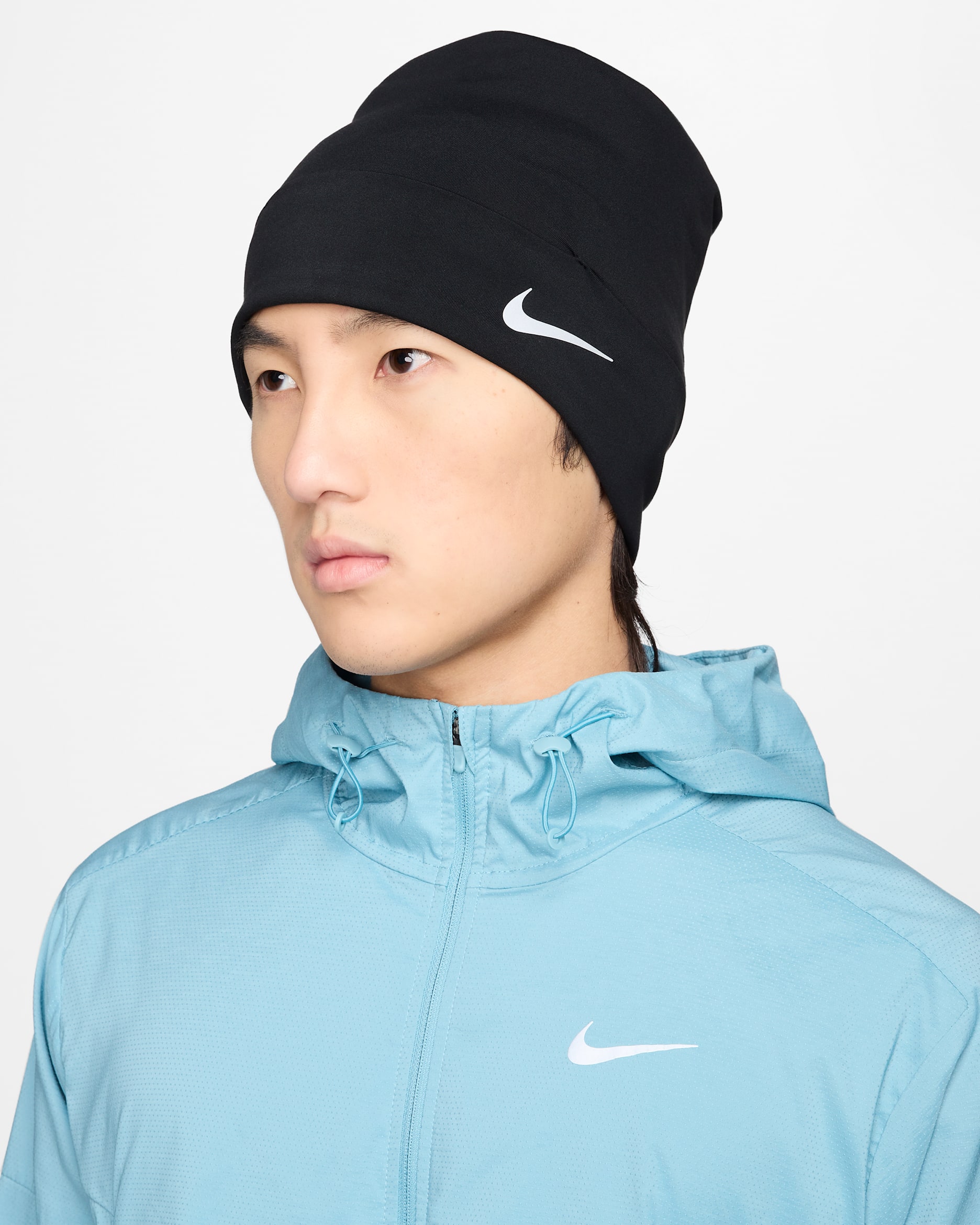 Nike Peak Dri-FIT Cuffed Running Beanie - Black