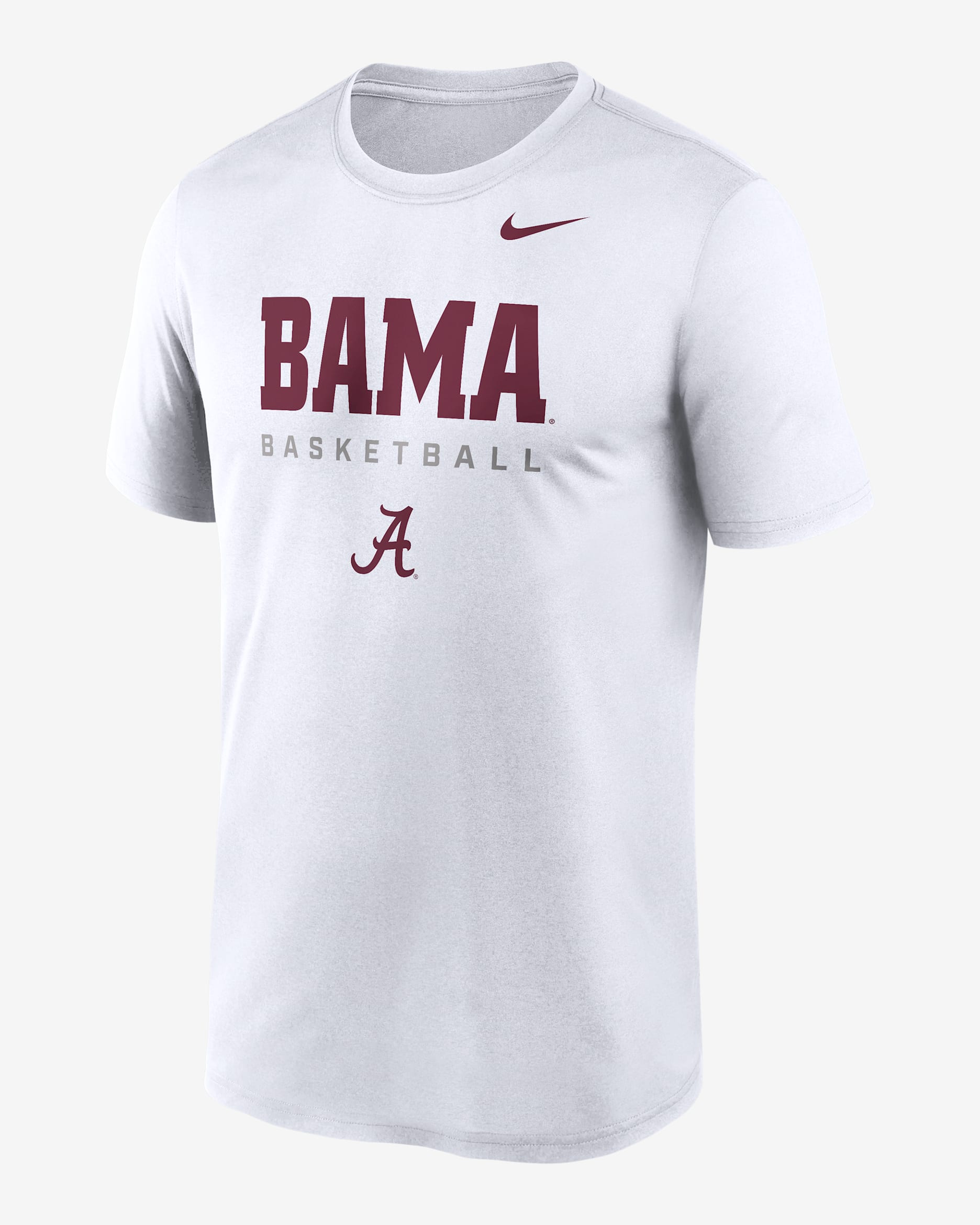Alabama Courtside Basketball Legend Men's Nike Dri-FIT College T-Shirt - White