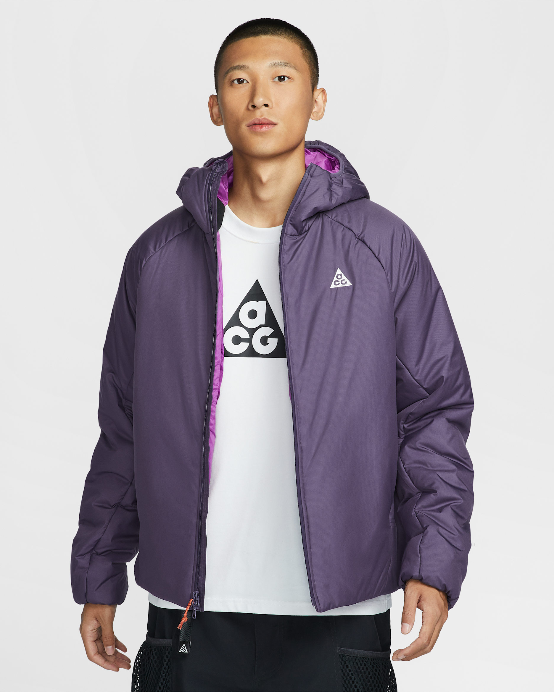 나이키 ACG '로프 드 도프' PrimaLoft® 남성 써마 핏 ADV 재킷 - 다크 레이즌/다크 레이즌/볼드 베리/서밋 화이트