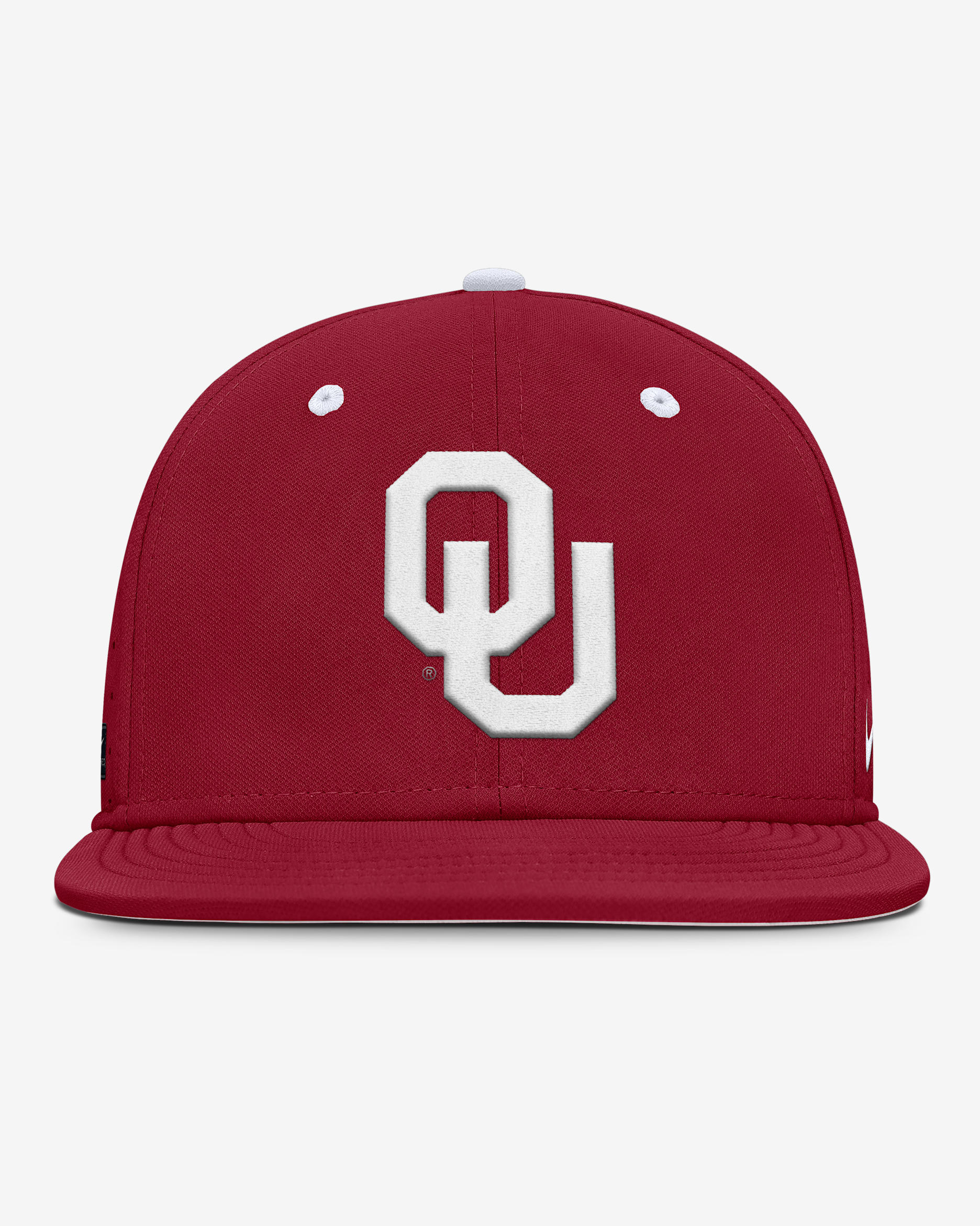 Gorra universitaria Nike Dri-FIT ajustada para hombre Oklahoma Sooners Dugout True - Carmesí