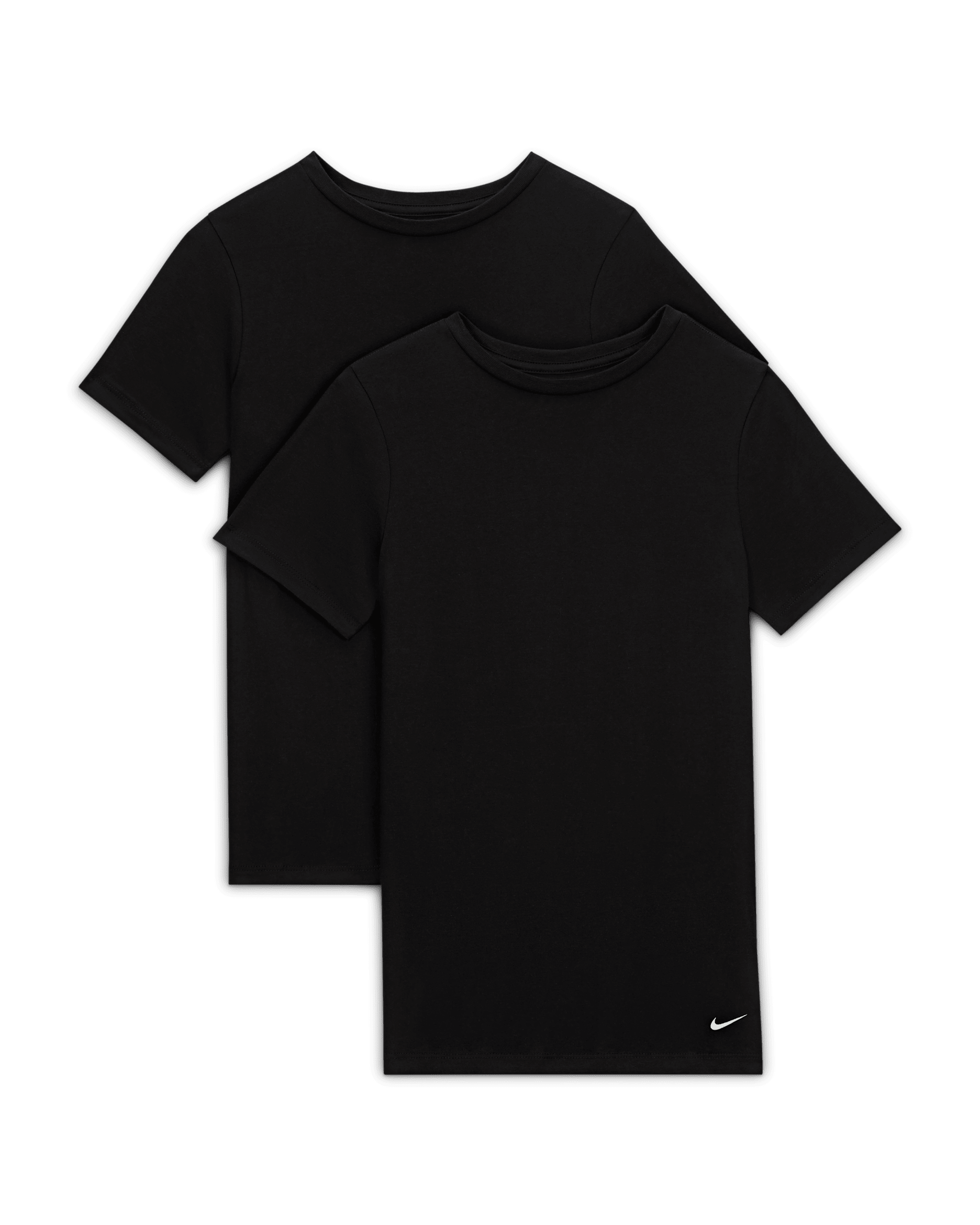 Nike Big Kids' Crew Undershirt (2-Pack) - Black
