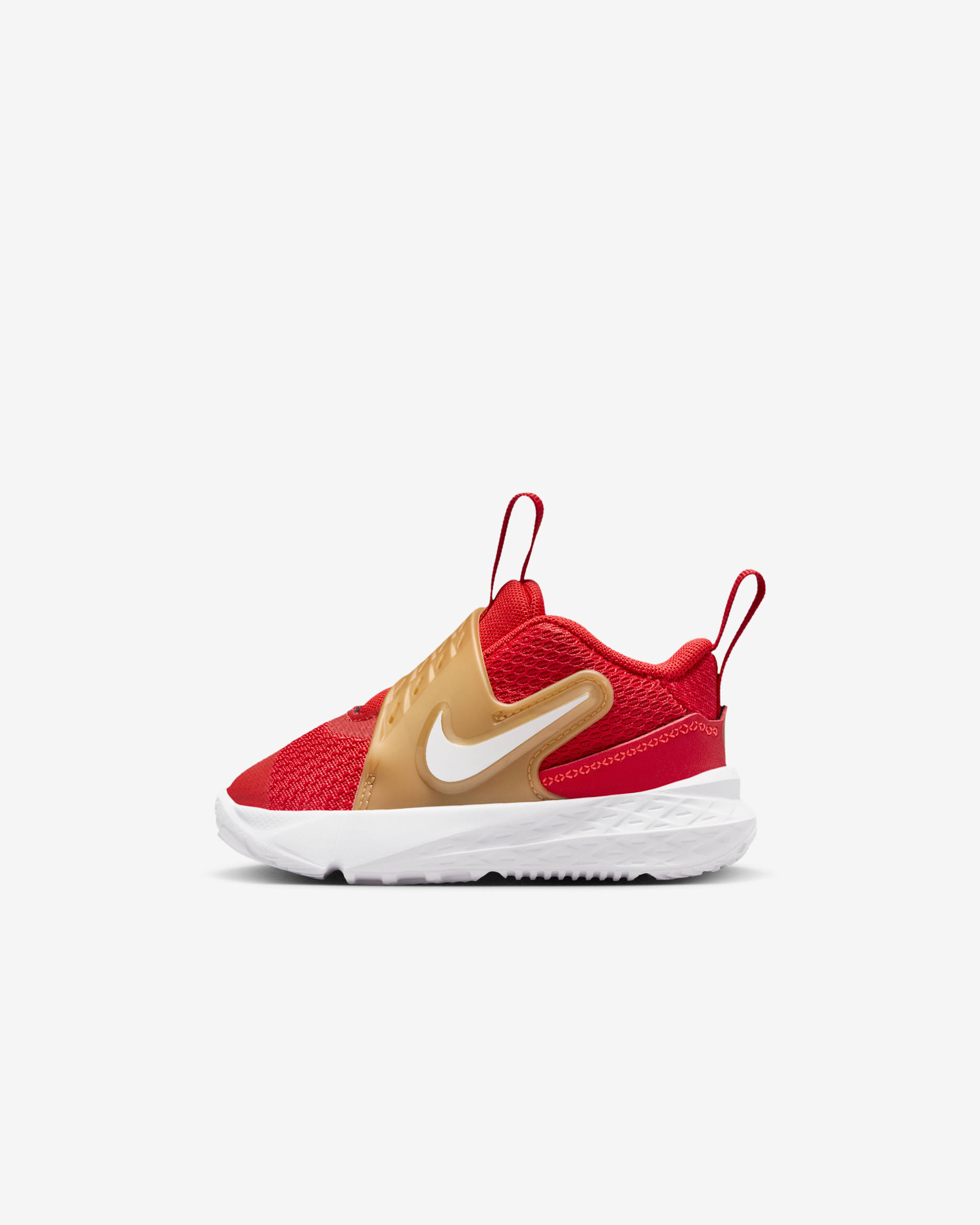 Nike Team Hustle D 12 Baby/Toddler Shoes - University Red/Metallic Gold/Bright Crimson/White