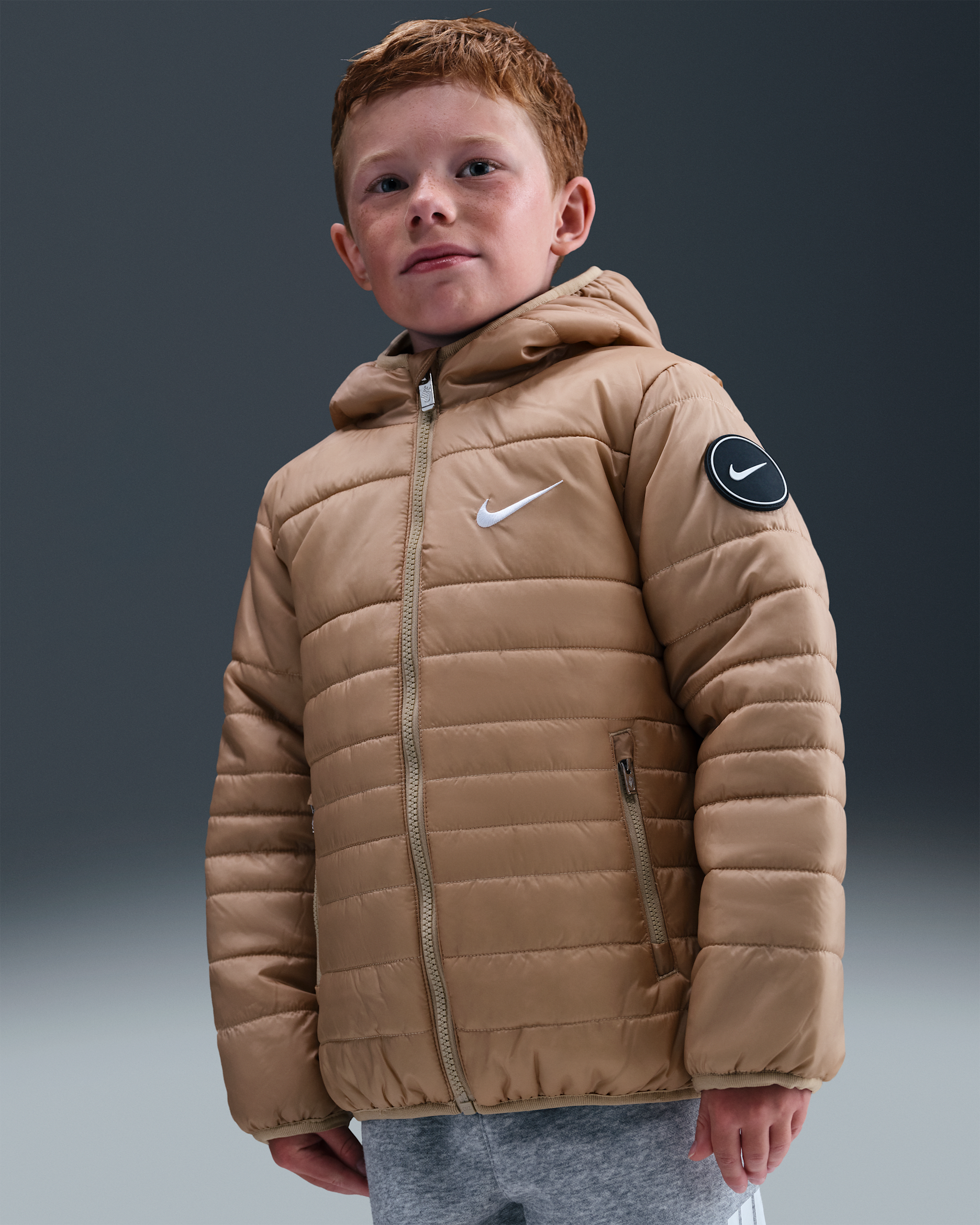 Nike Midweight Fill Jacket Little Kids Jacket - Hemp