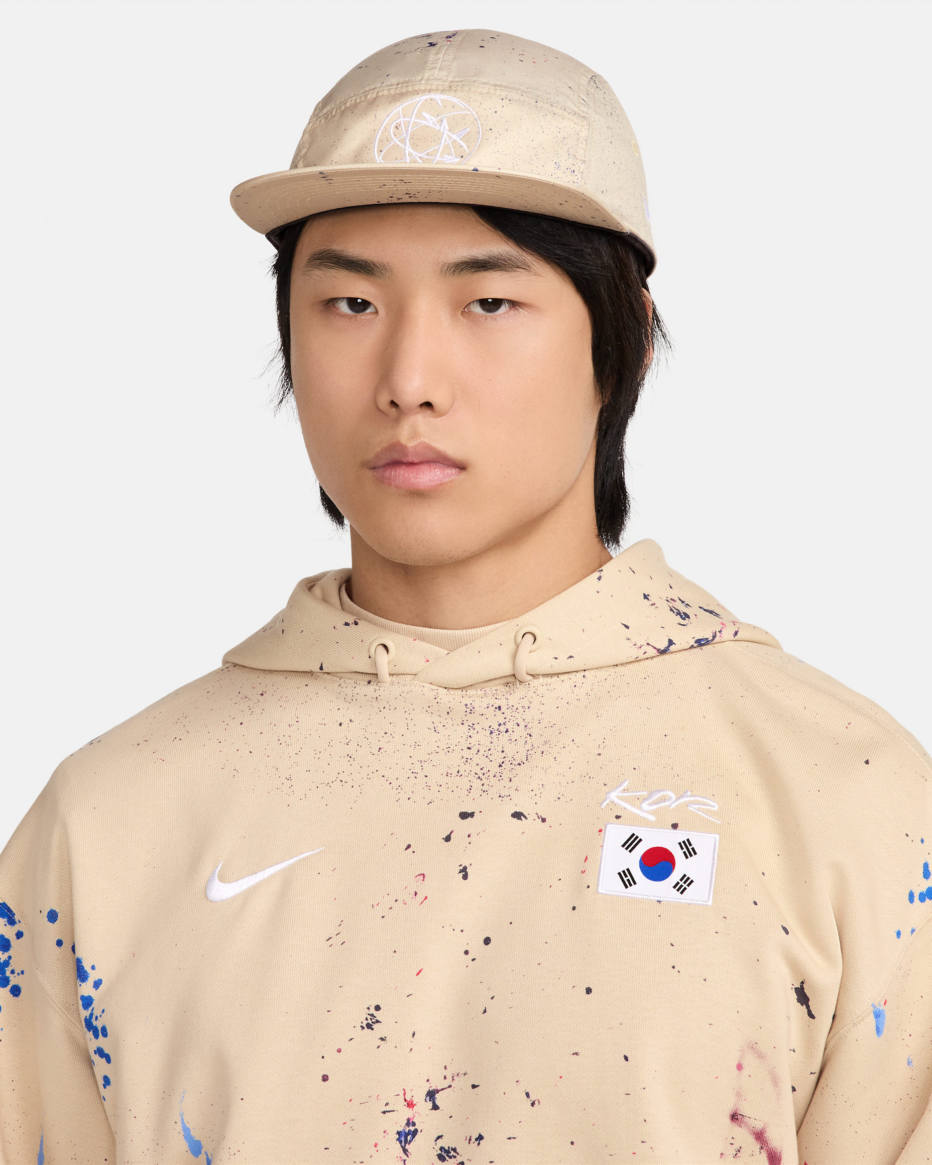 韓国 フライ ナイキ Dri-FIT ブレイキン キャップ - サンドドリフト/ホワイト