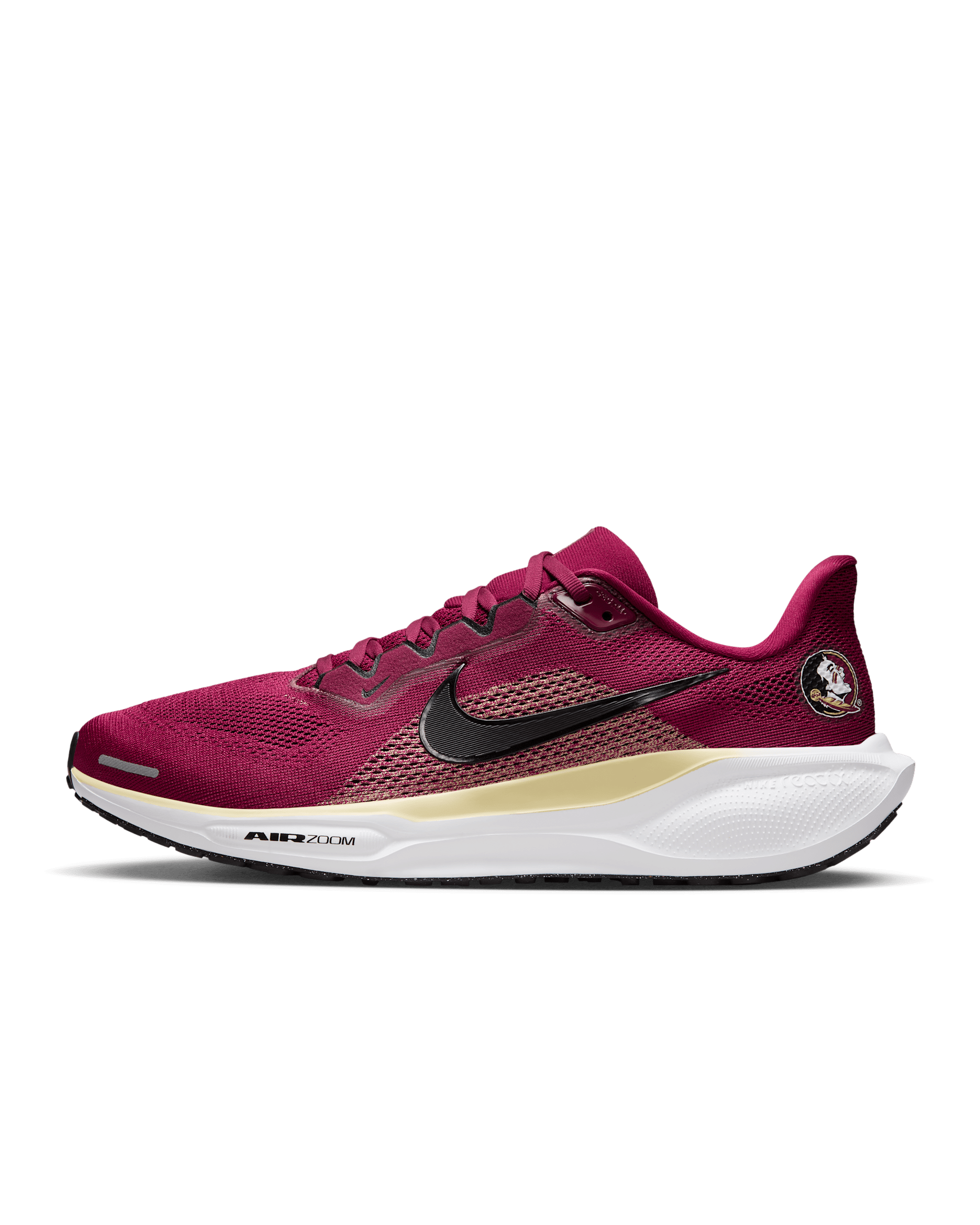 Florida State Pegasus 41 Men's Nike College Road Running Shoes - Team Maroon/Team Gold/Black