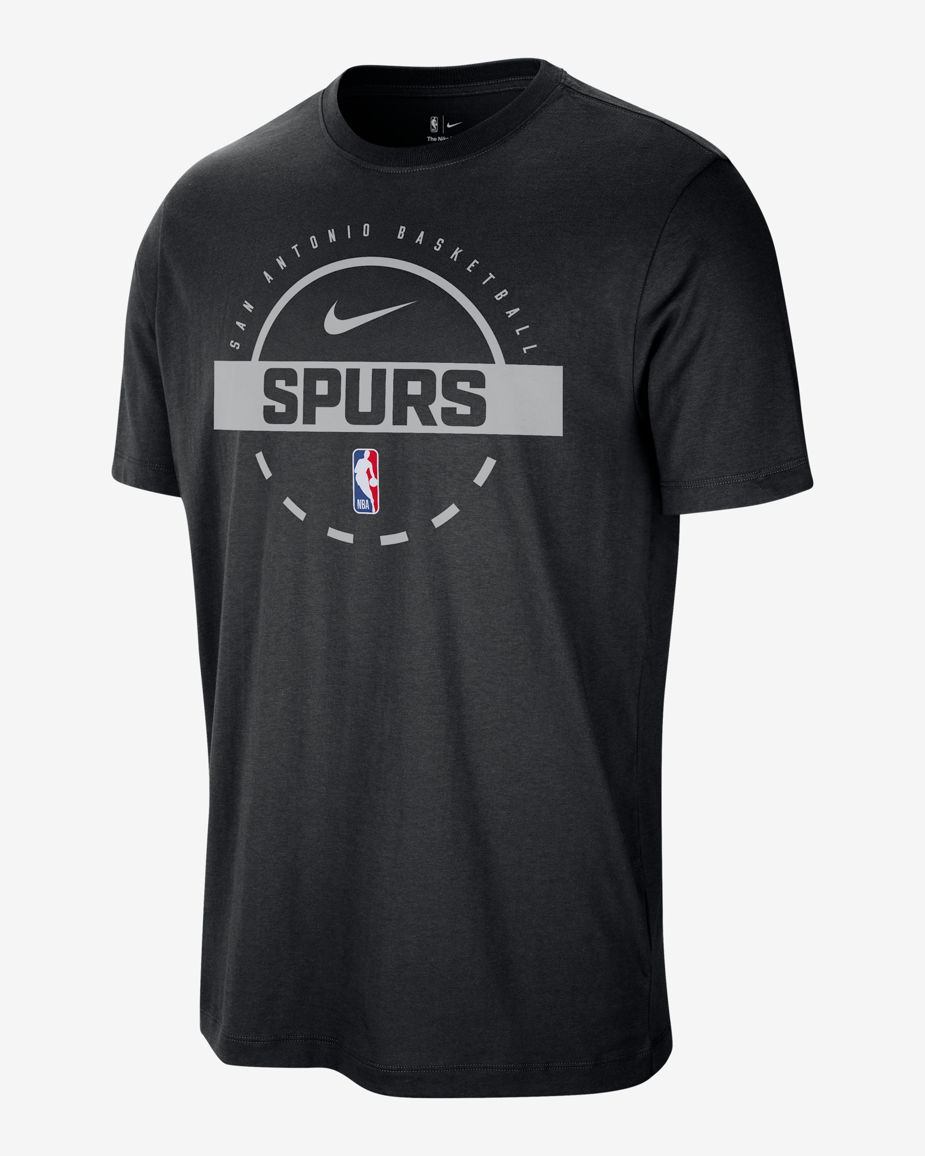 San Antonio Spurs Men's Nike NBA Practice T-Shirt - Black