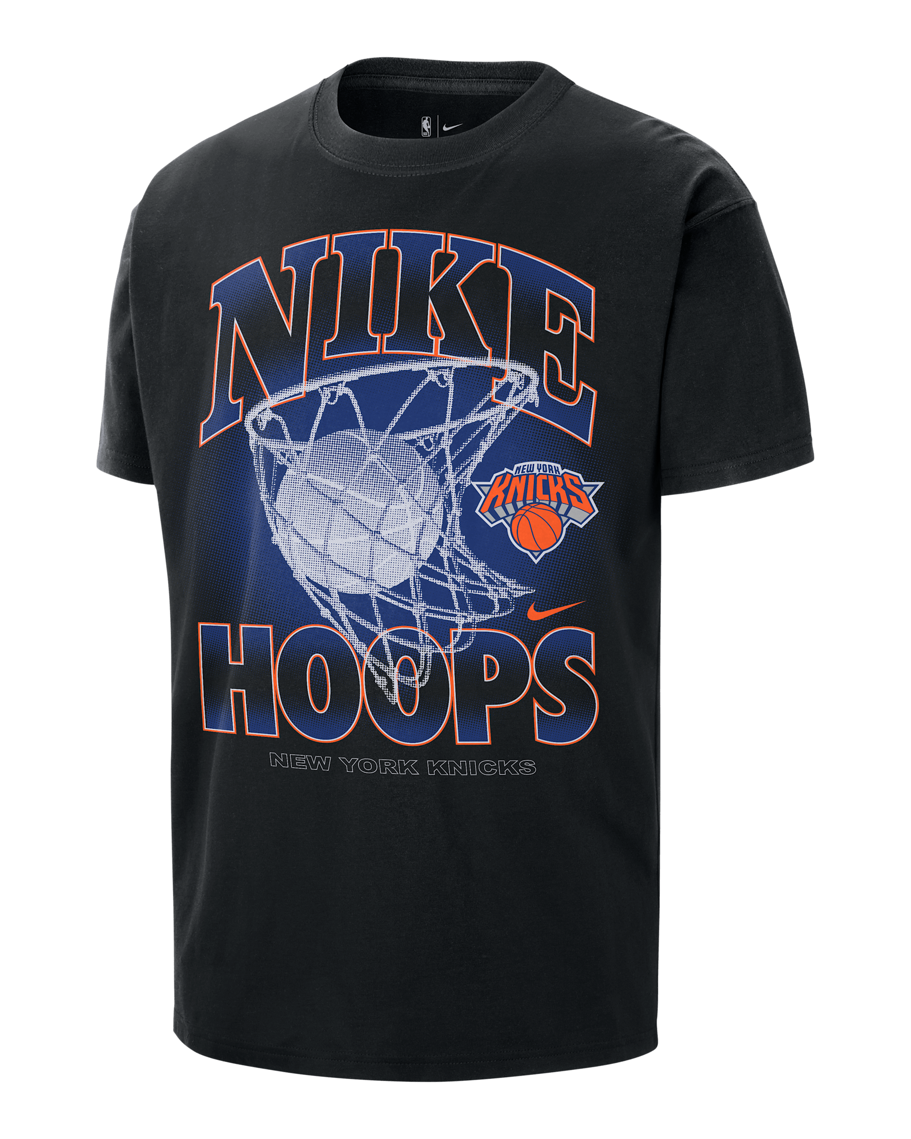 New York Knicks Courtside Men's Nike NBA Max90 T-Shirt - Black