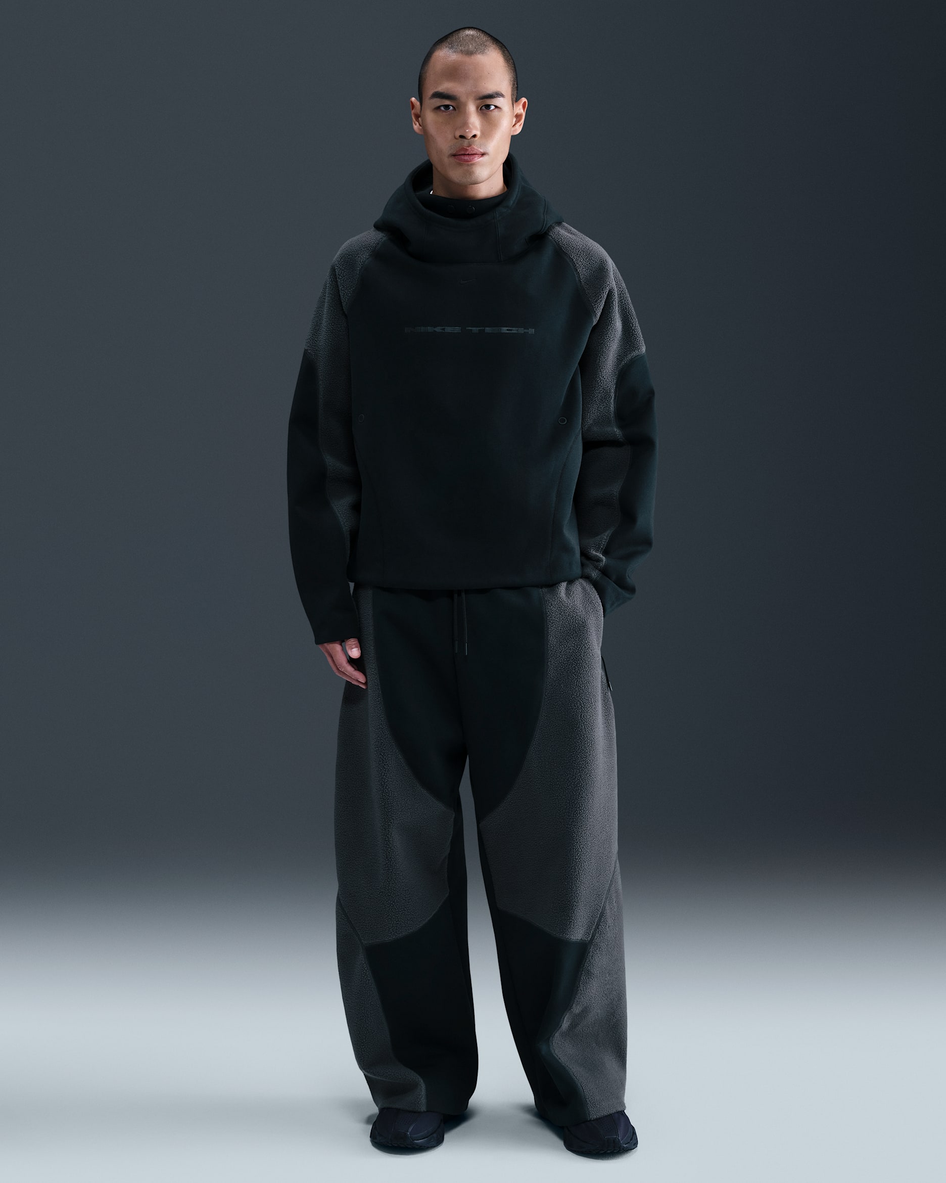 Nike Tech Boreas Men's Knit Open-Hem Pants - Black/Anthracite/Black