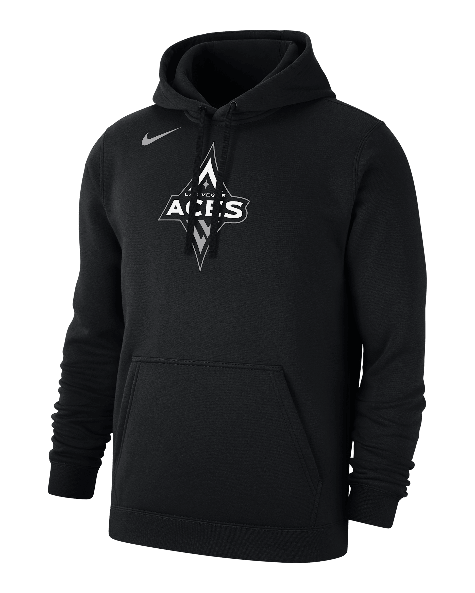 Las Vegas Aces Club Men's Nike WNBA Fleece Pullover Hoodie - Black