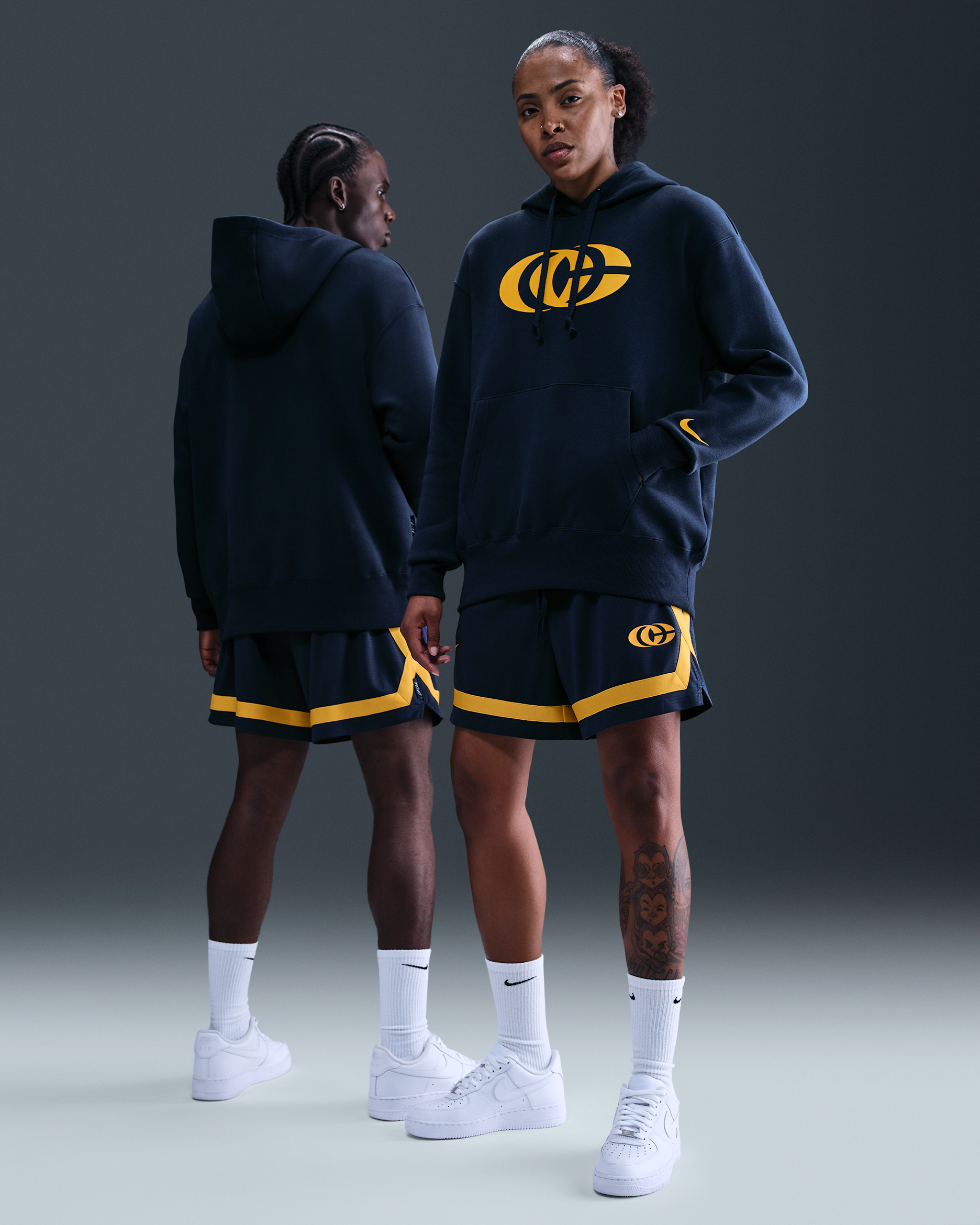 Caitlin Clark Nike Women's Crossover Dri-FIT 5" Basketball Shorts - Midnight Navy/Amarillo/Amarillo