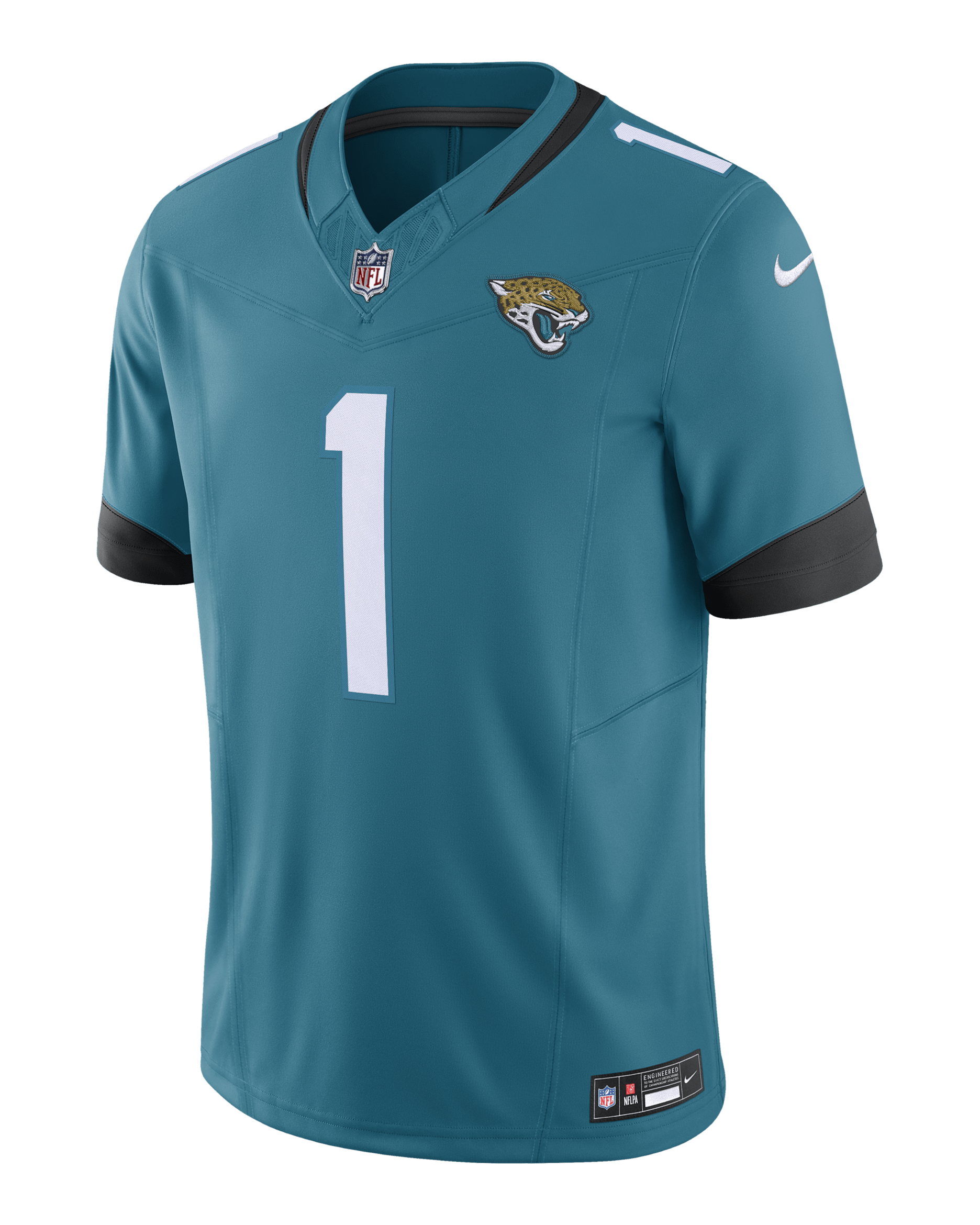 Jersey de fútbol americano Nike Dri-FIT de la NFL Limited para hombre Travis Etienne Jacksonville Jaguars - Azul verdoso
