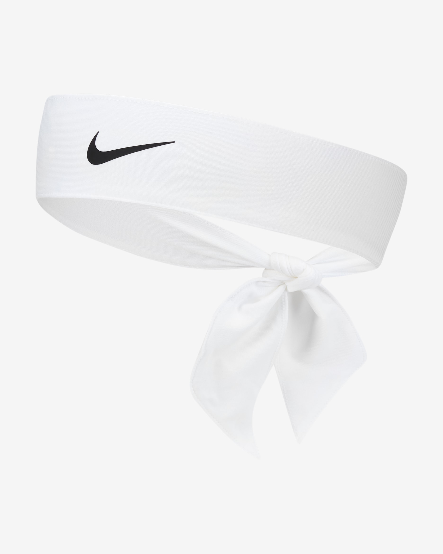 Cinta para el pelo para niños Nike Dri-FIT - Blanco/Negro