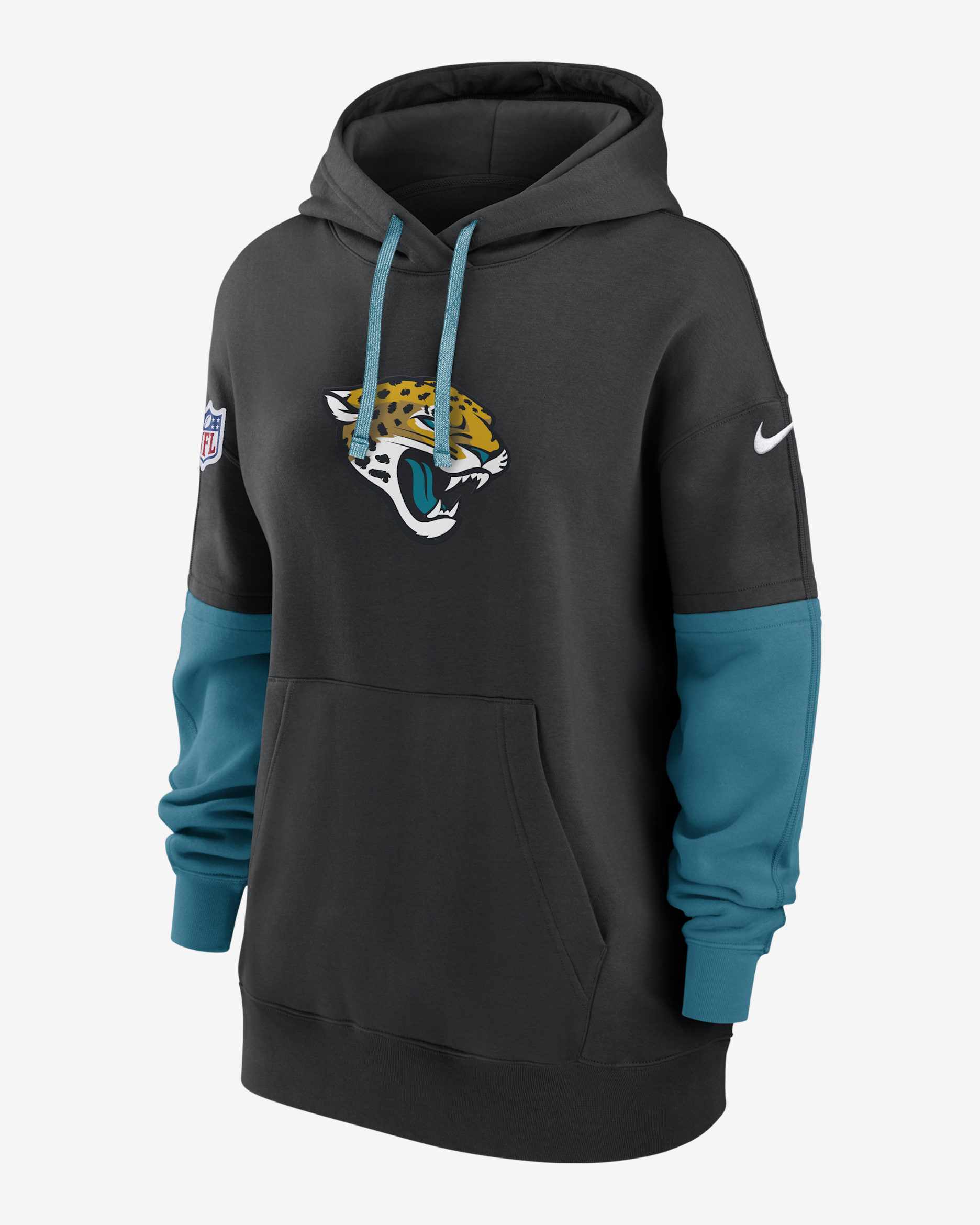 Jacksonville Jaguars Sideline Essential Women's Nike NFL Pullover Hoodie - Black