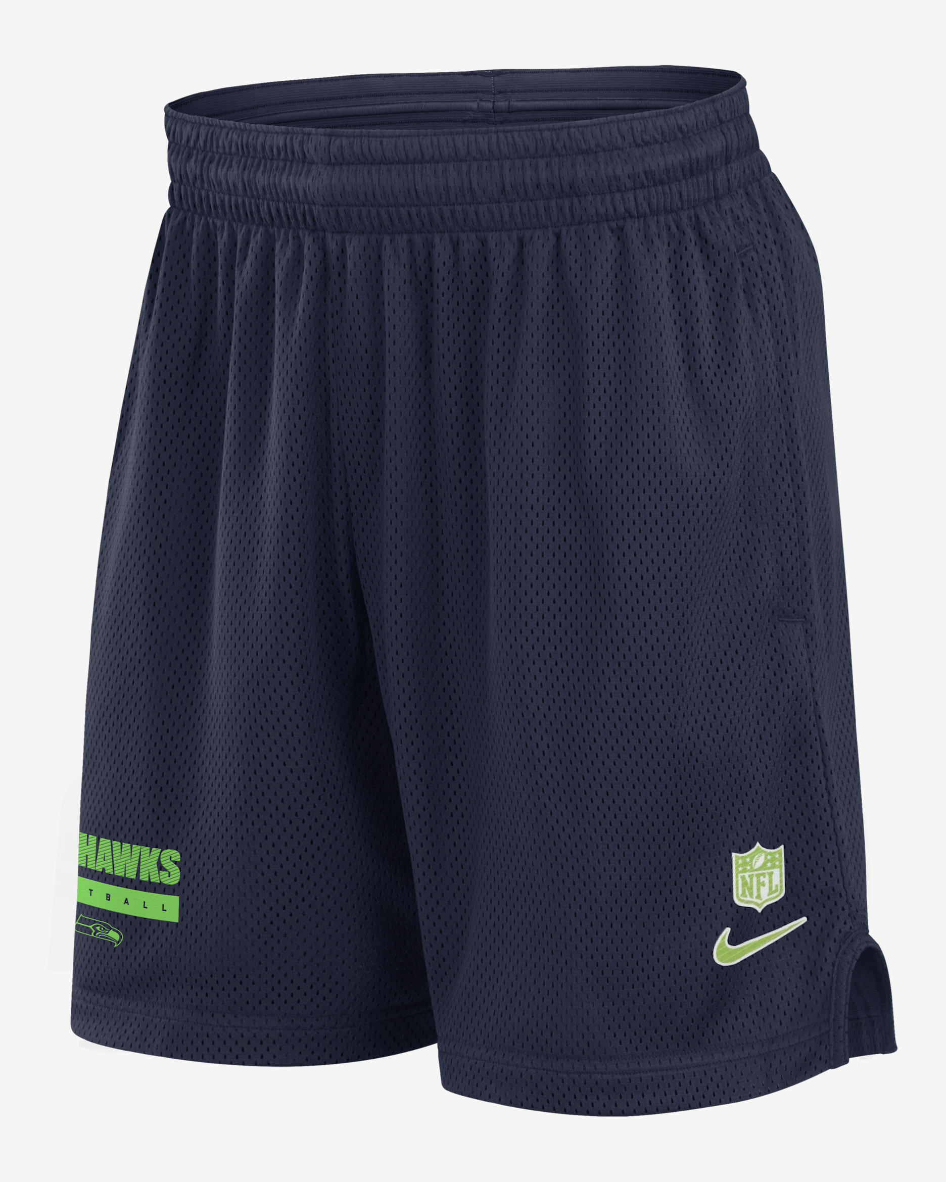 Shorts Nike Dri-FIT de la NFL para hombre Seattle Seahawks Sideline - Azul marino