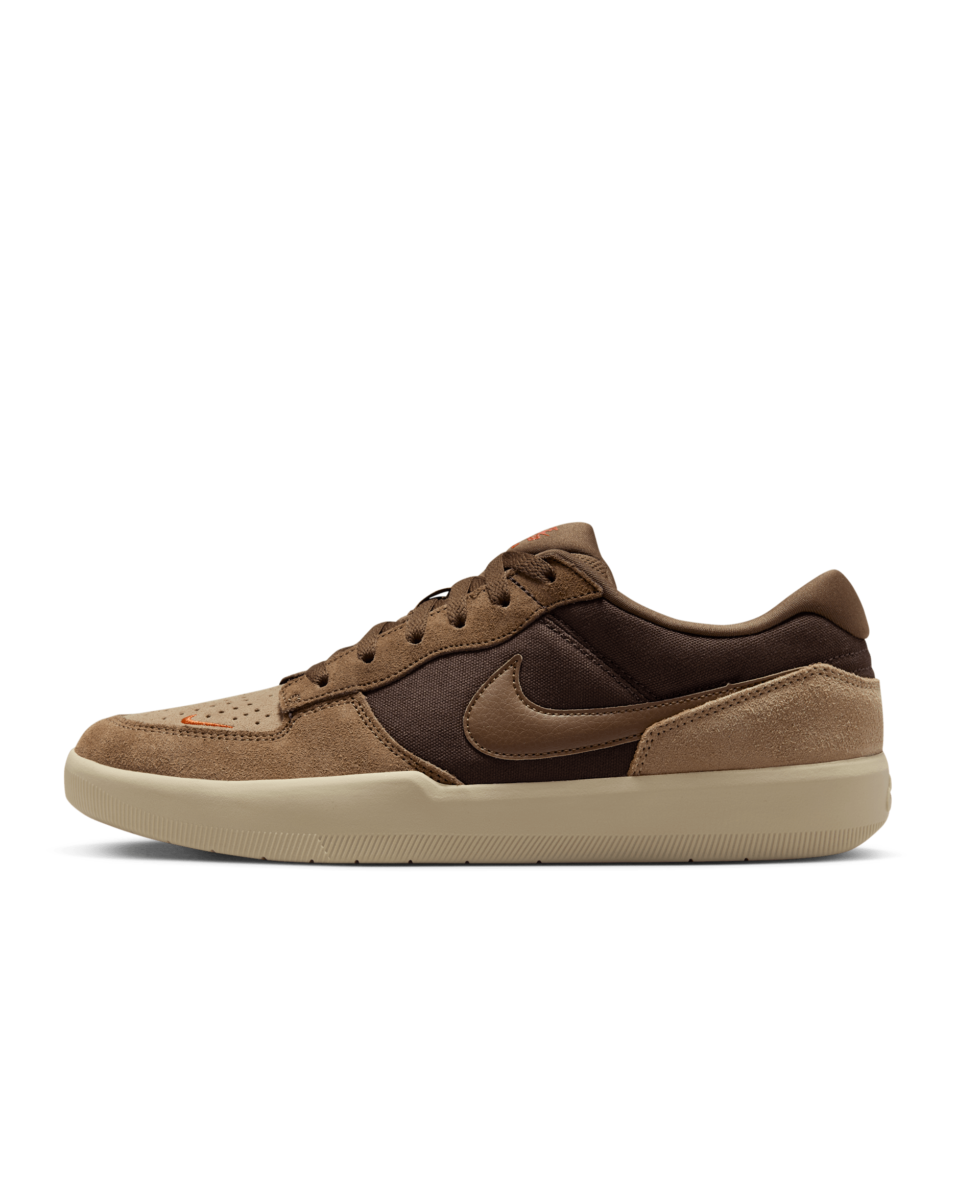 Nike SB Force 58 Skate Shoes - Baroque Brown/Parachute Beige/Desert Khaki/Mosswood Brown