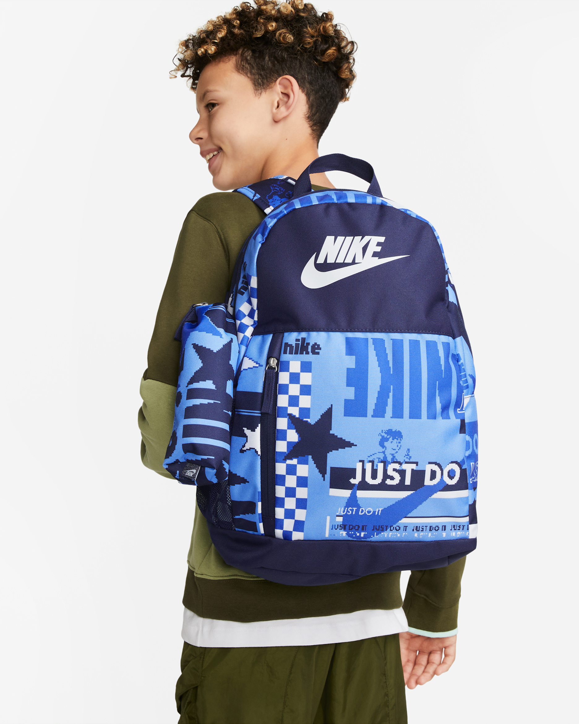 Nike Kids' Backpack (20L) - Midnight Navy/Midnight Navy/Pure Platinum