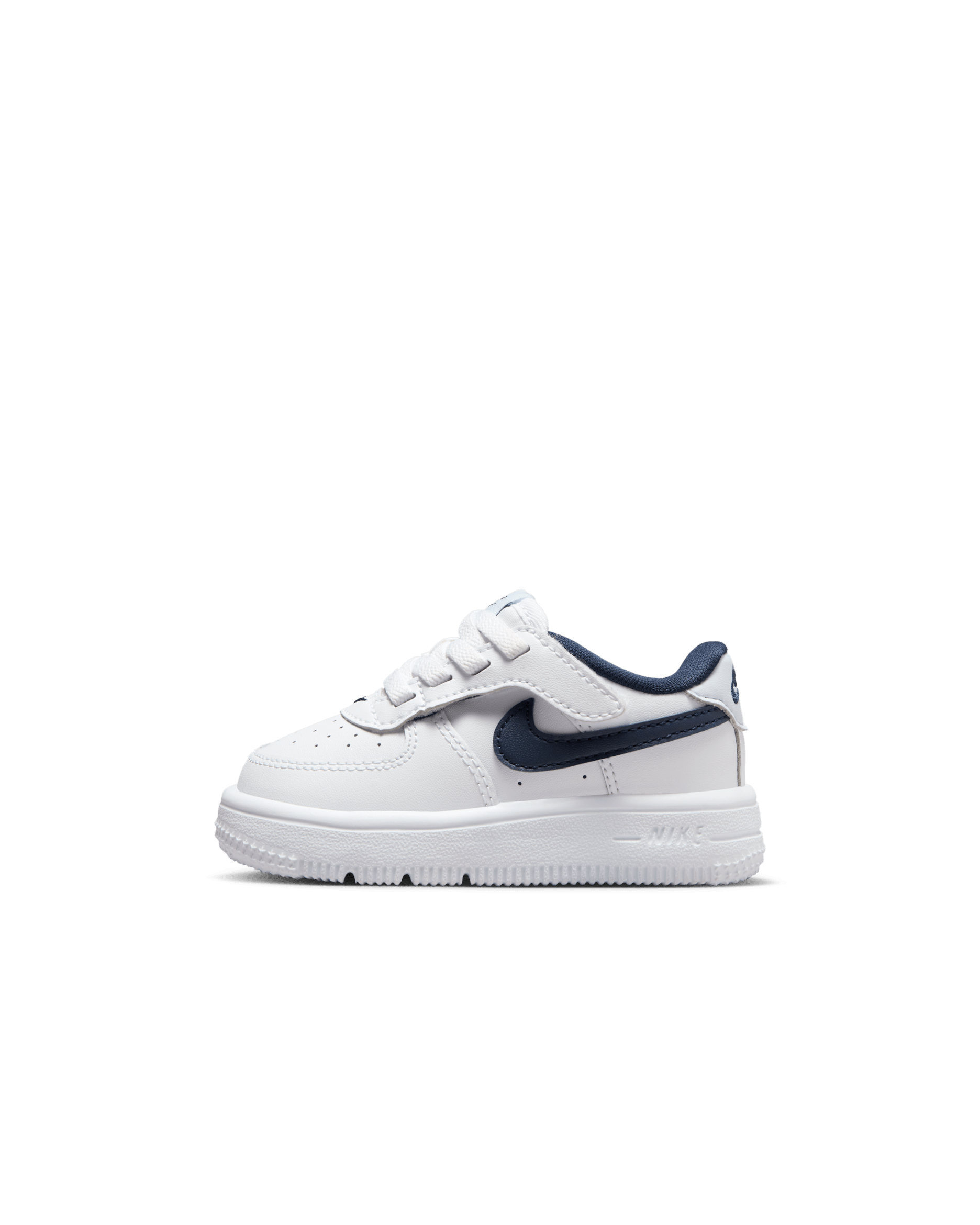 Nike Force 1 Low EasyOn Baby/Toddler Shoes - White/Football Grey/Midnight Navy