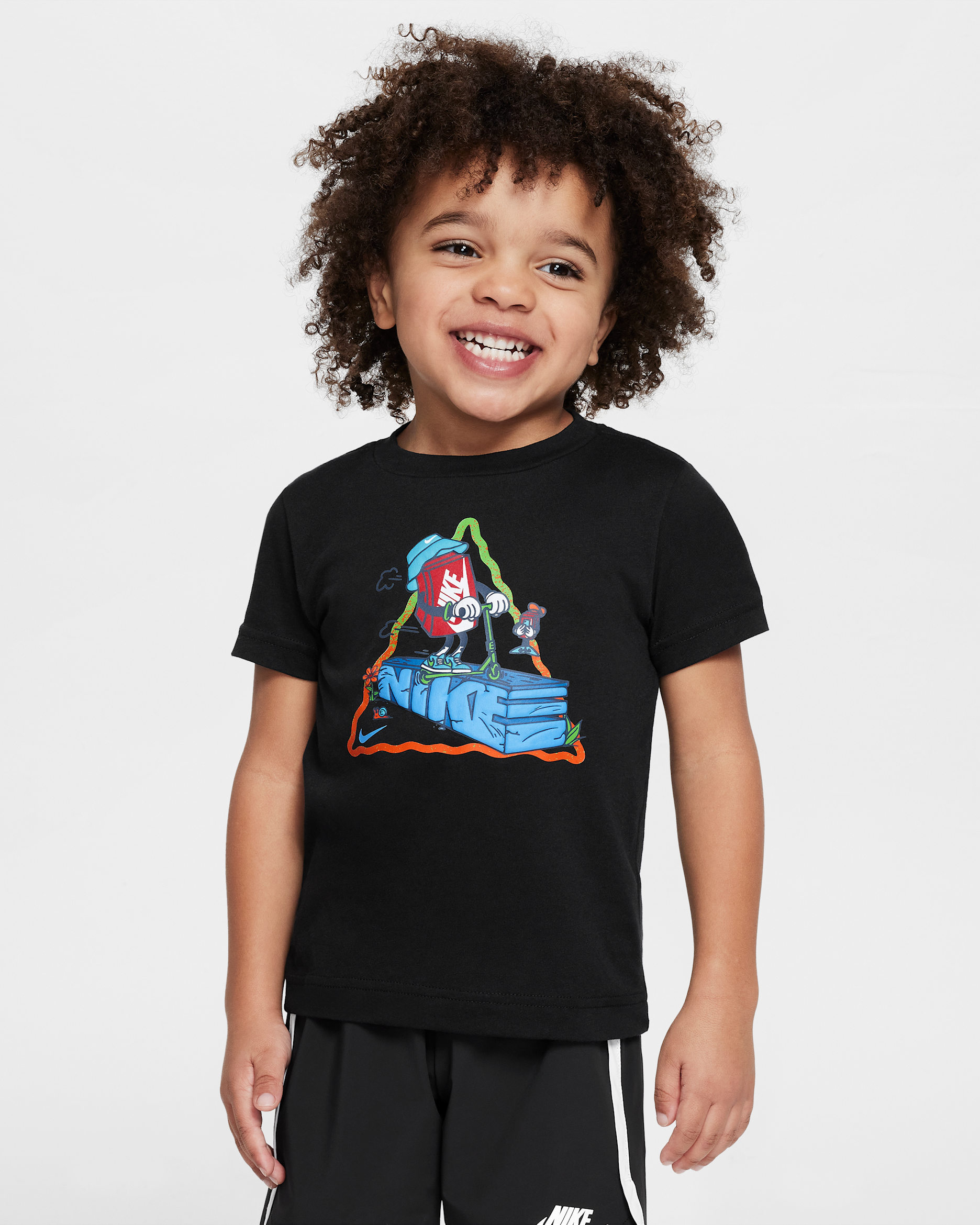Nike Toddler Boxy Scooter T-Shirt - Black