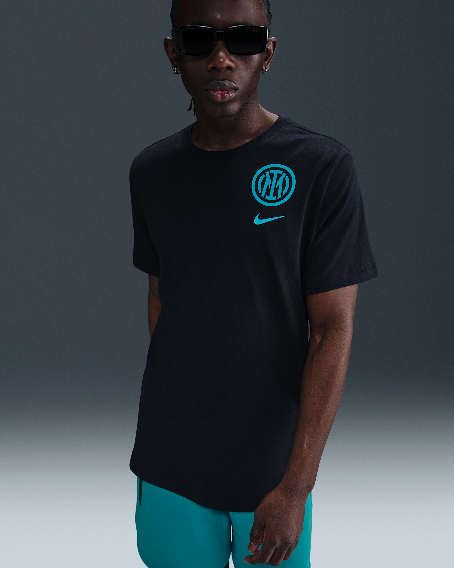 Inter Milan Men's Nike Football T-Shirt - Black