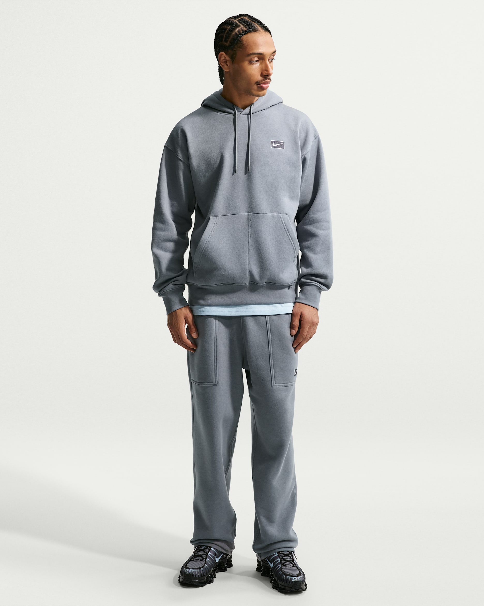 Nike Sportswear Men's Open-Hem Trousers - Cool Grey