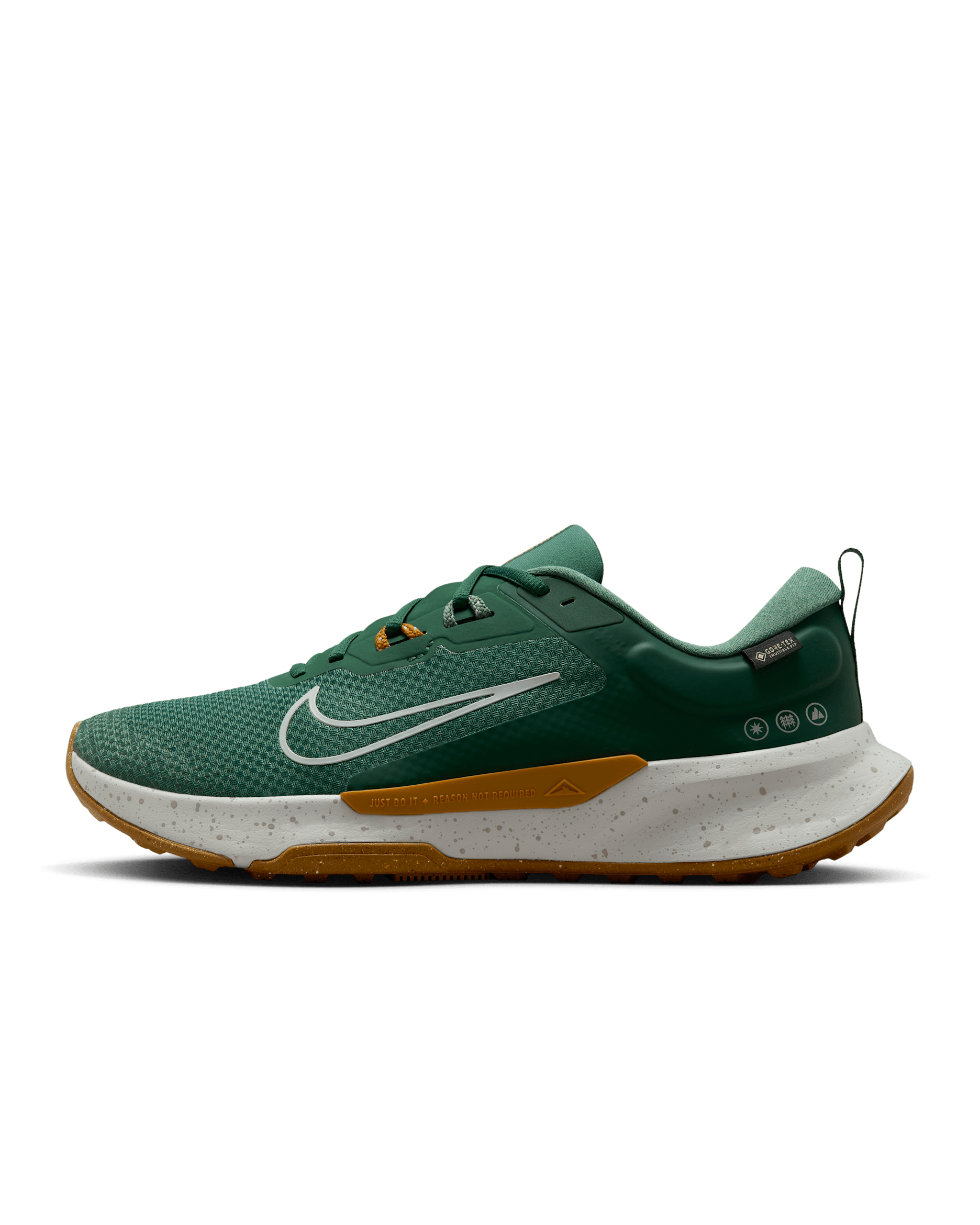Nike Juniper Trail 2 GORE-TEX Men's Waterproof Trail Running Shoes - Fir/Desert Ochre/Bright Crimson/Light Silver