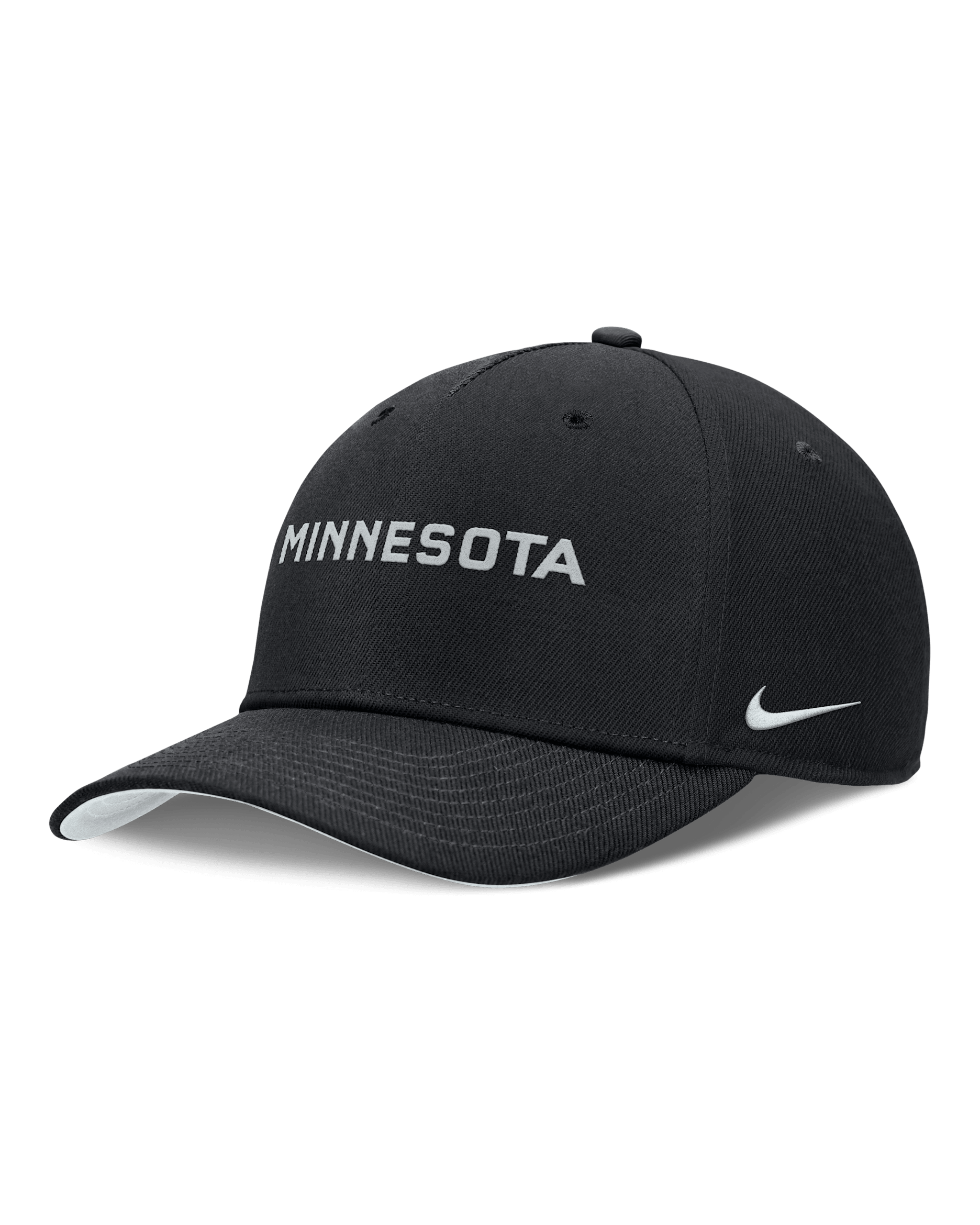 Gorra Nike Dri-FIT de la MLB ajustable para hombre Minnesota Twins Rise - Negro