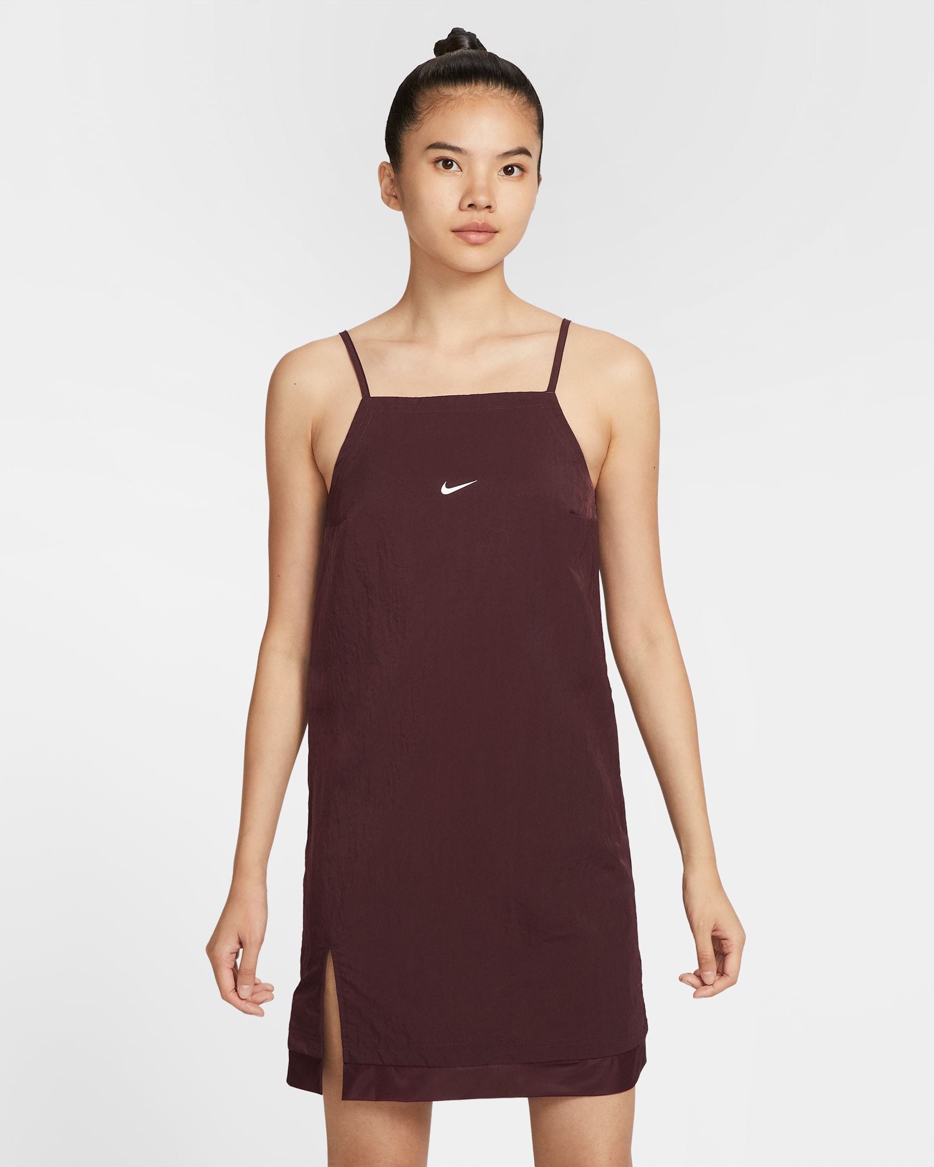 나이키 스포츠웨어 여성 우븐 캐미 드레스 - 버건디 크러시