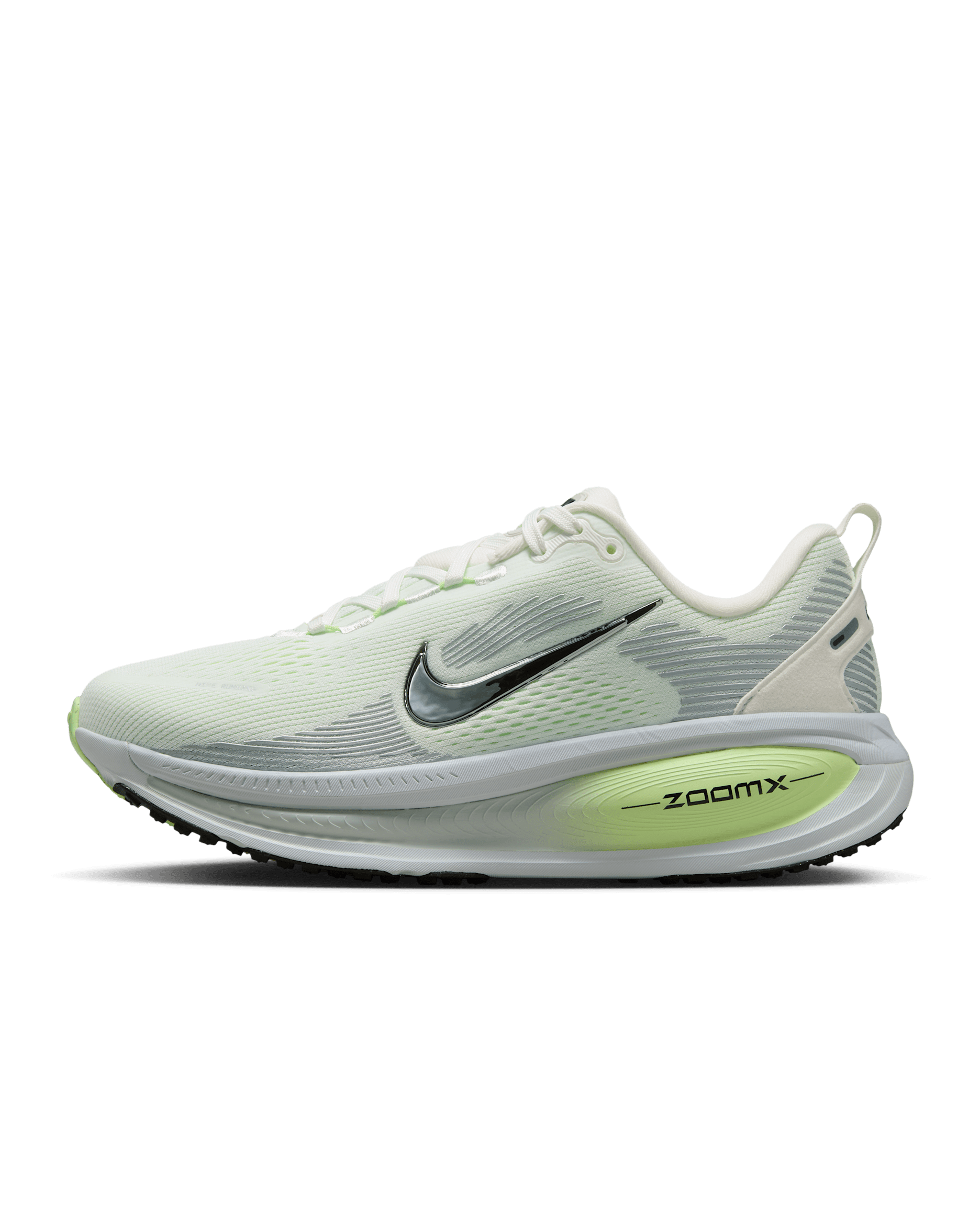 Nike Vomero 18 Women's Road Running Shoes (Extra Wide) - Summit White/Barely Volt/Light Silver/Black