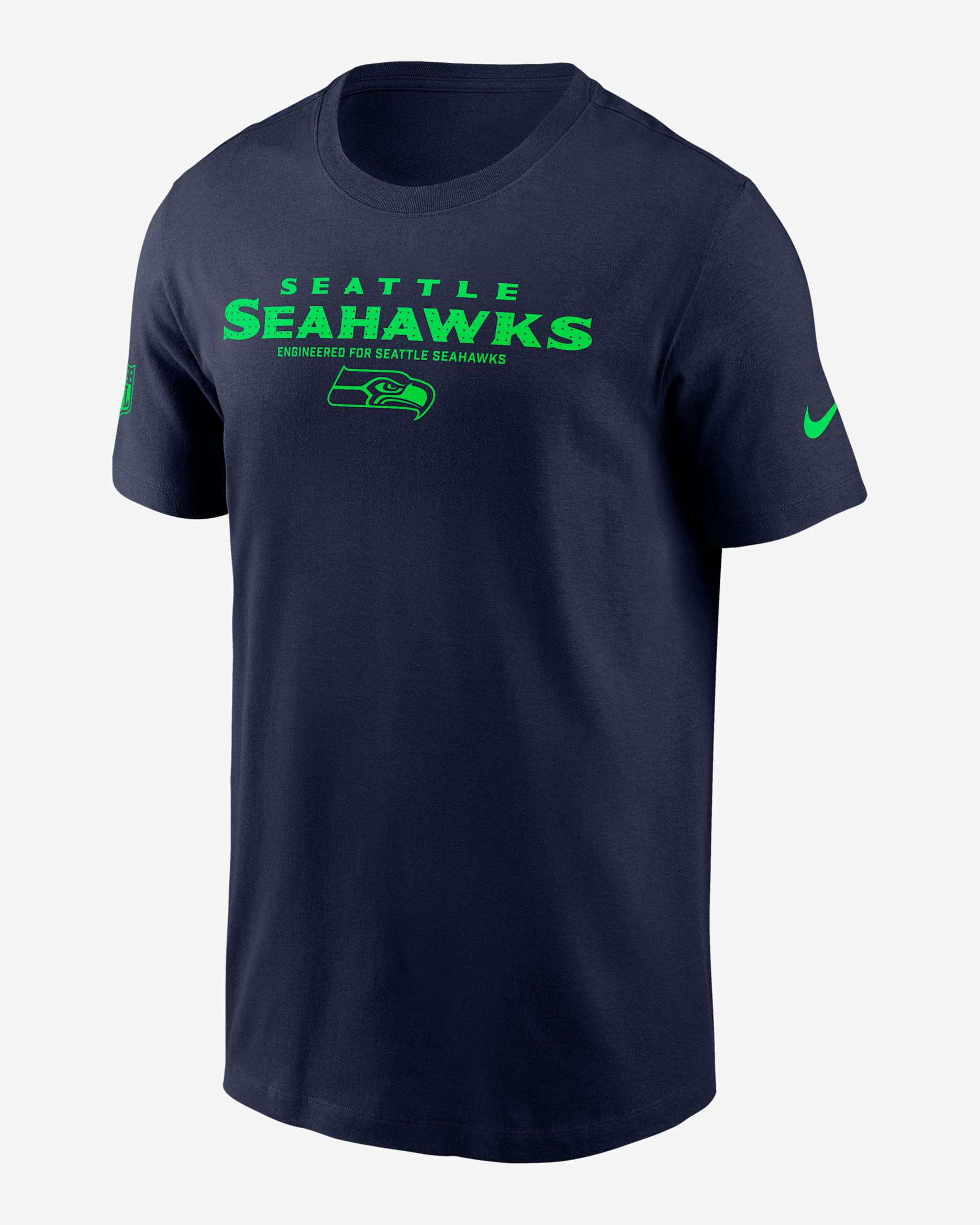 Seattle Seahawks Sideline Team Issue Men's Nike Dri-FIT NFL T-Shirt - Navy